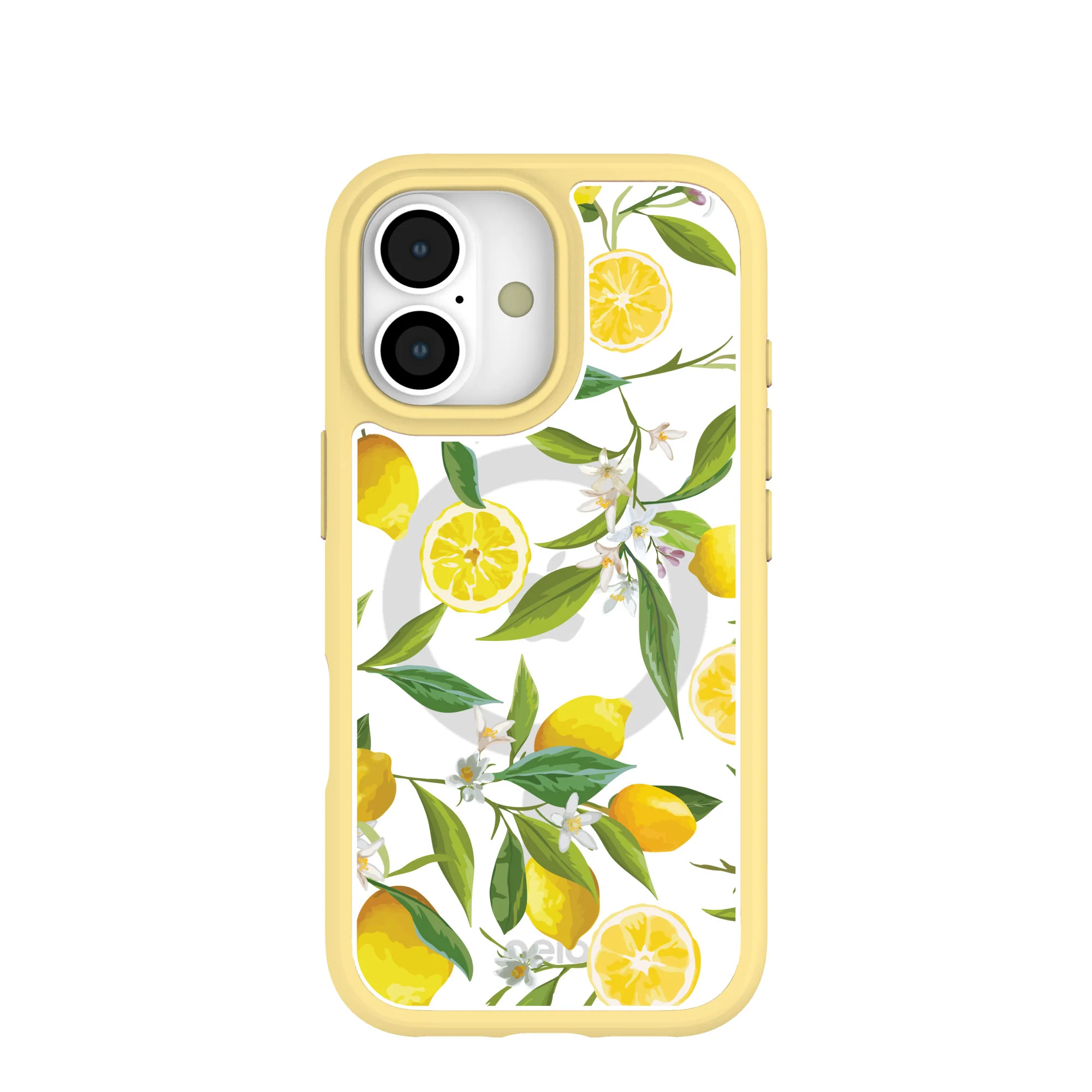 Clear Lemon Bloom iPhone 17 Case With Sunbeam Ridge (MagSafe included)