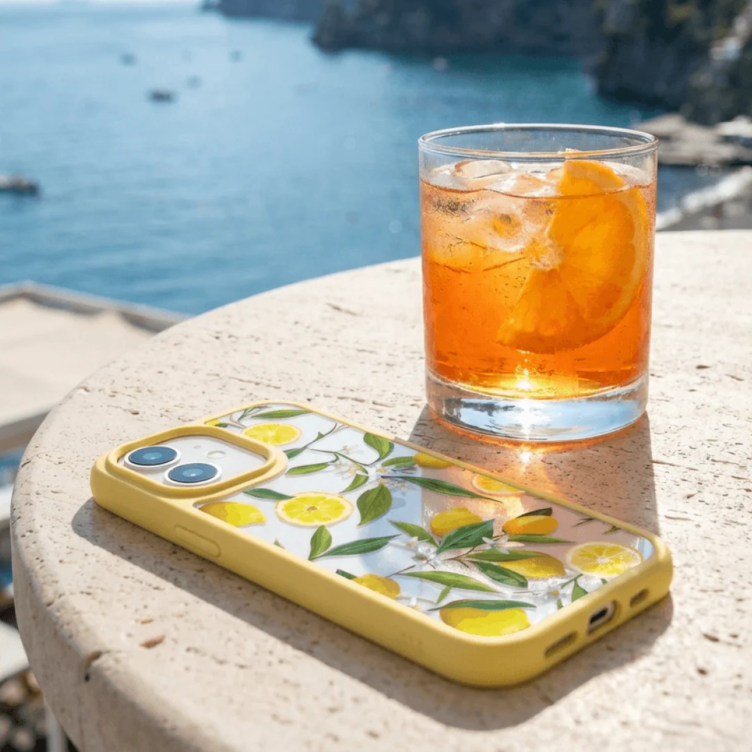 Clear Lemon Bloom iPhone 17 Pro Case With Sunbeam Ridge (MagSafe included) - Image 2