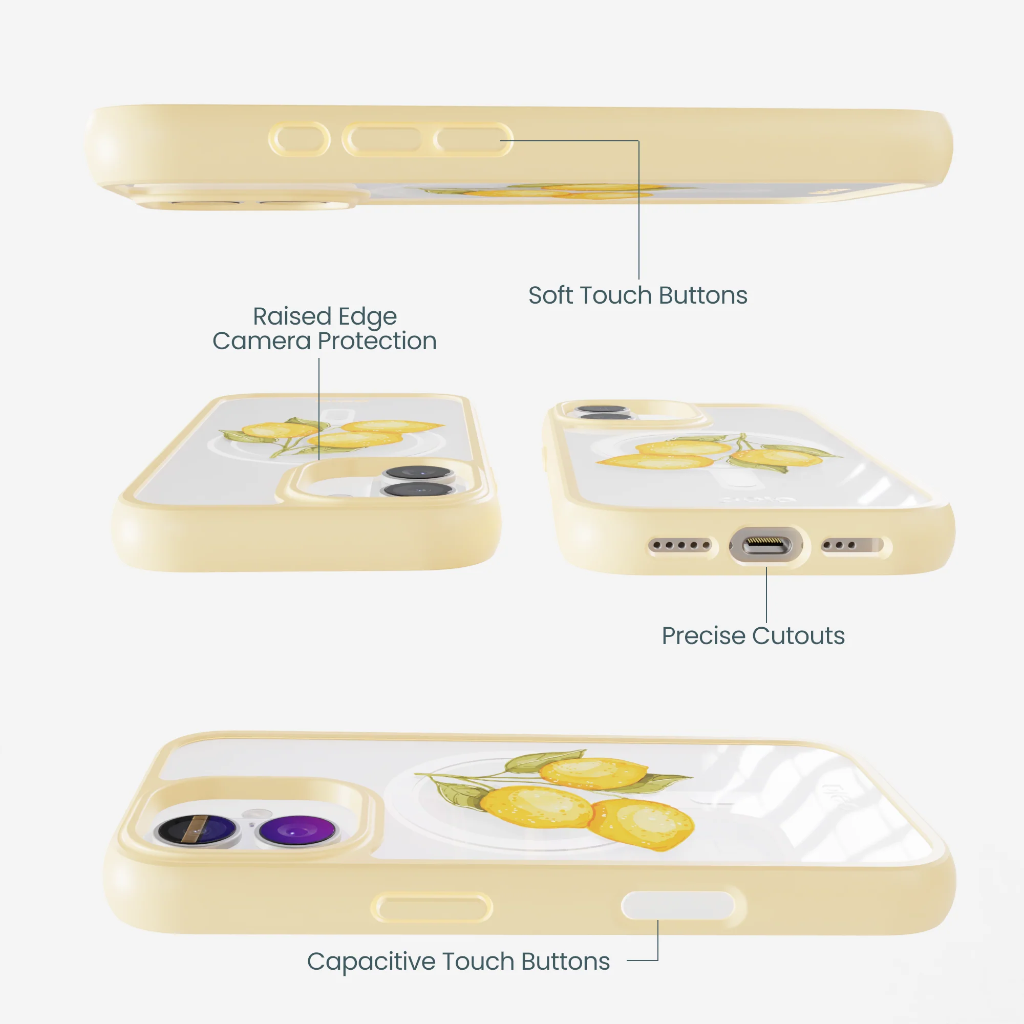 Clear Lemon Drop iPhone 17 Case With Sunbeam Ridge (MagSafe included) - Image 3