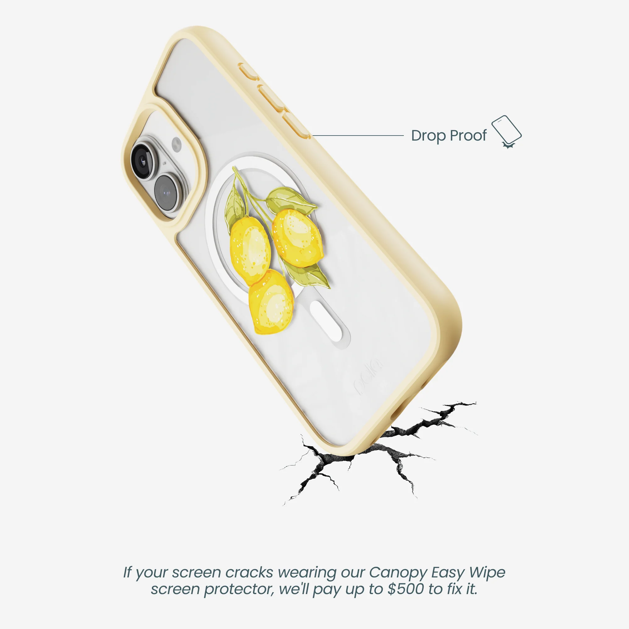 Clear Lemon Drop iPhone 17 Case With Sunbeam Ridge (MagSafe included) - Image 5