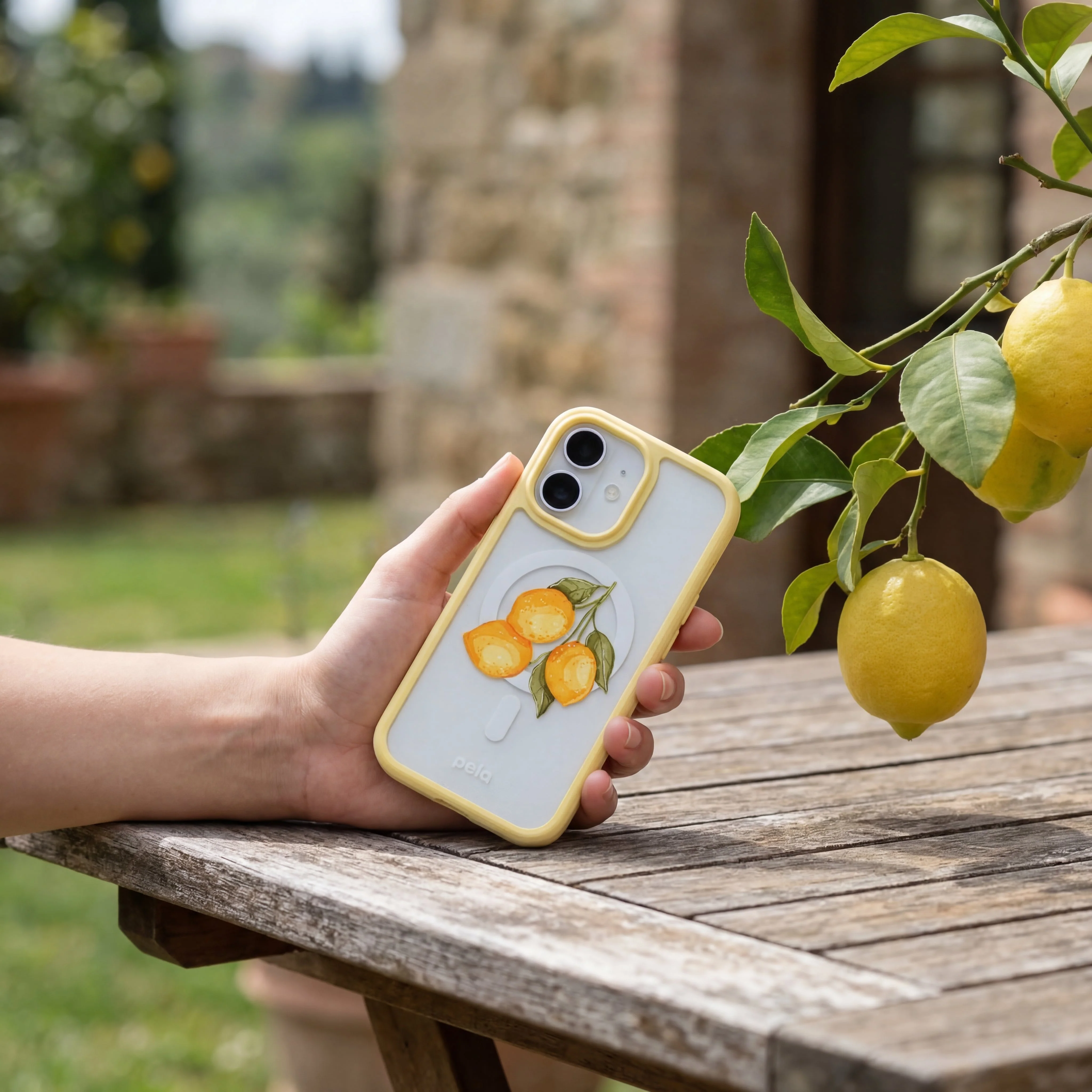 Clear Lemon Drop iPhone 17 Pro Case With Sunbeam Ridge (MagSafe included) - Image 2