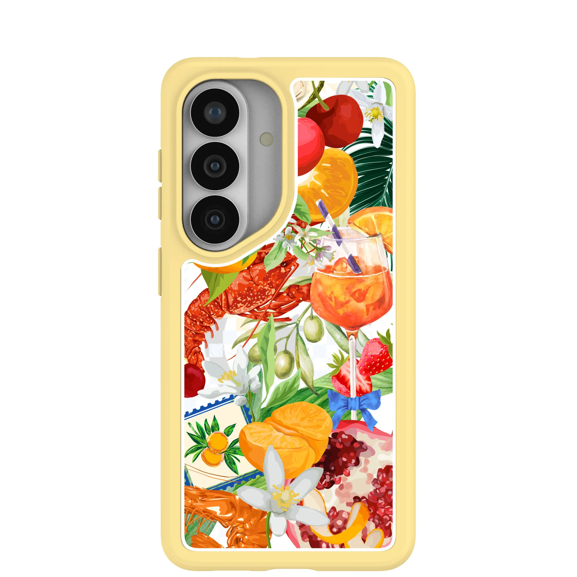 Clear Mediterranean Summers Samsung Galaxy S26 Case With Sunbeam Ridge (Magnetic Charging included)