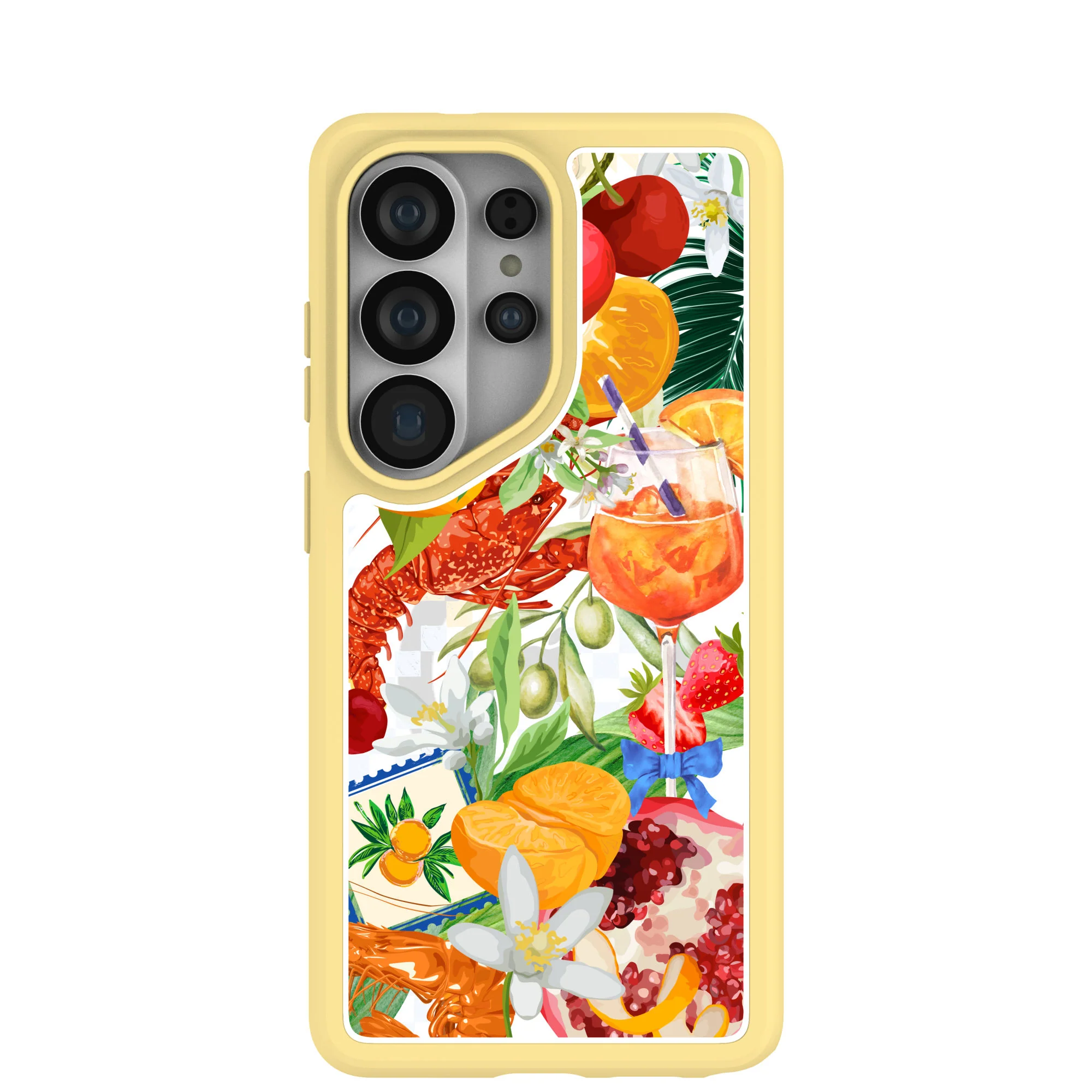 Clear Mediterranean Summers Samsung Galaxy S26 Ultra Case With Sunbeam Ridge (Magnetic Charging included)