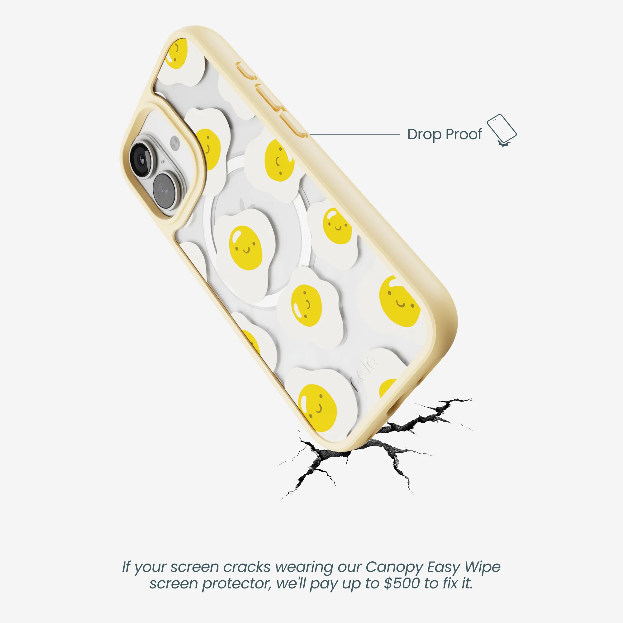 Clear Sunny Side Up iPhone 17 Case With Sunbeam Ridge (MagSafe included) - Image 5