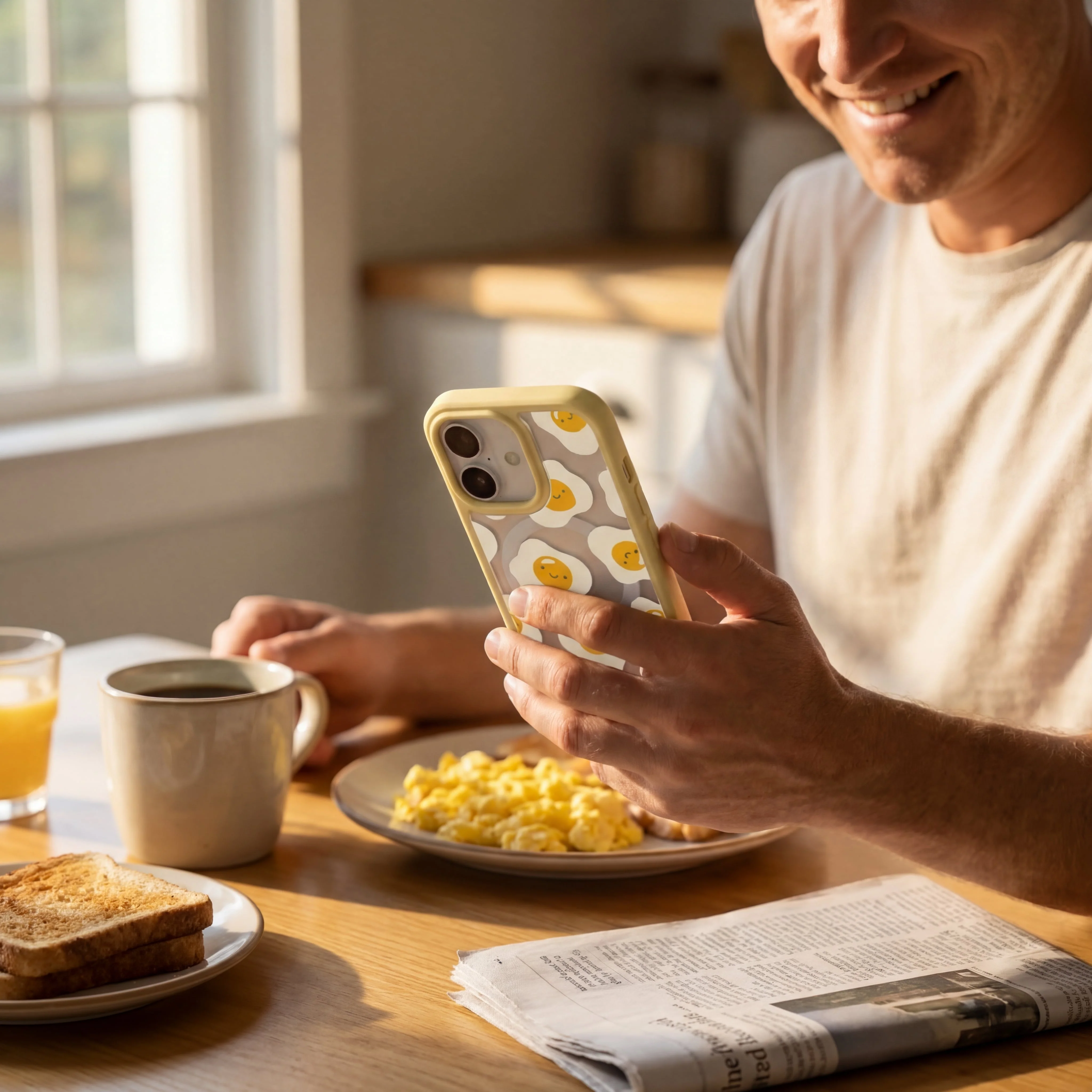 Clear Sunny Side Up iPhone Air Case With Sunbeam Ridge (MagSafe included) - Image 2