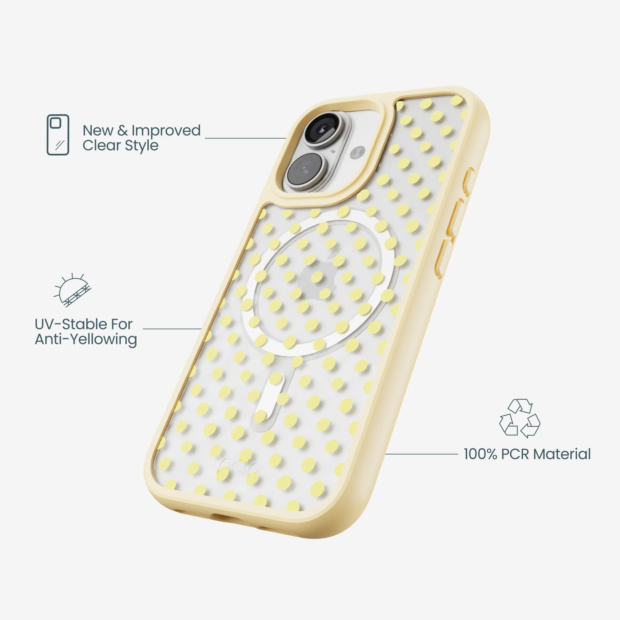 Clear Sunny Spots iPhone 17 Case With Sunbeam Ridge (MagSafe included) - Image 4