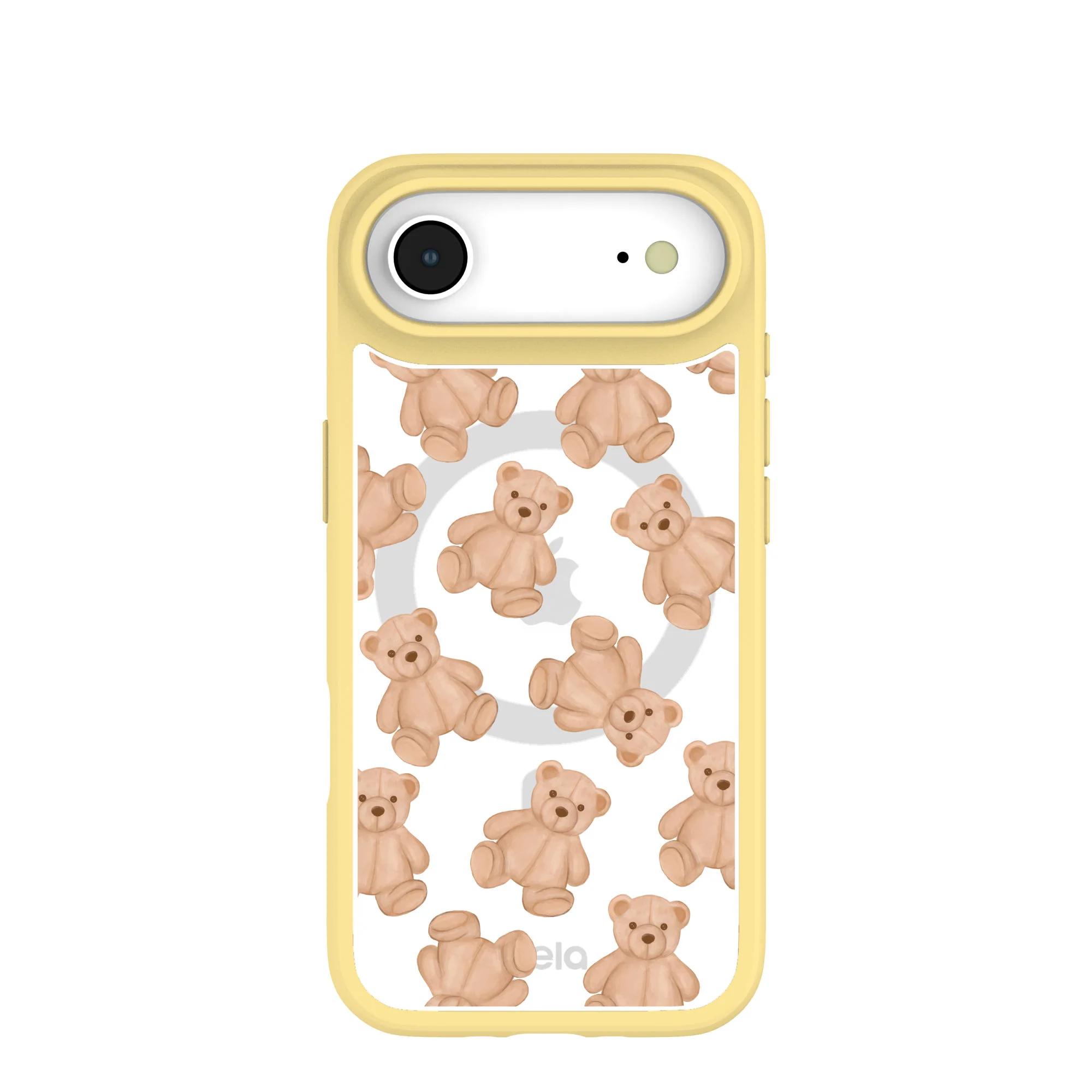 Clear Teddy Love iPhone Air Case With Sunbeam Ridge (MagSafe included)