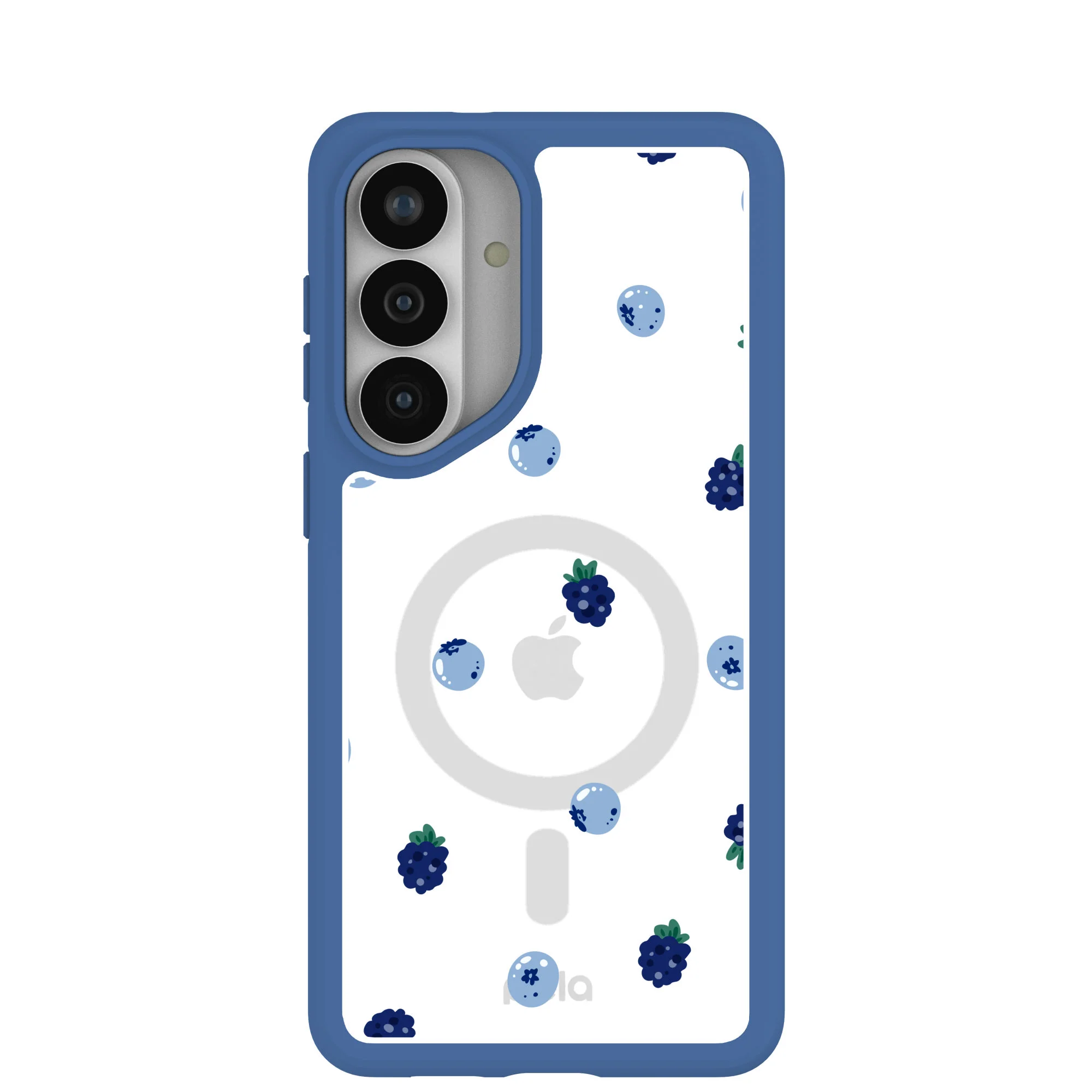 Clear Black and Blue Samsung Galaxy S26+(Plus) Case With True Blue Ridge (Magnetic Charging included)