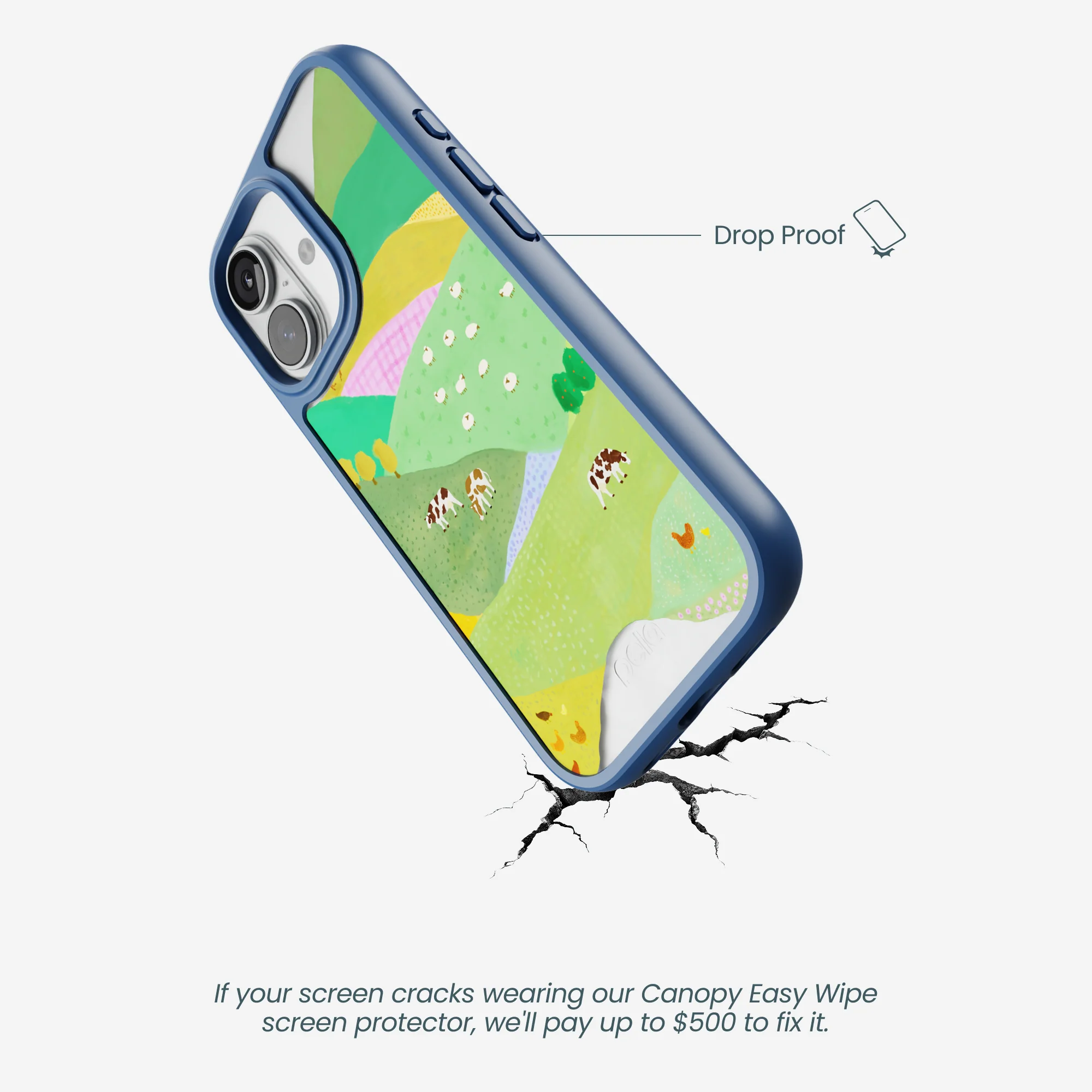 Clear Farm Tales iPhone 17 Case With True Blue Ridge (MagSafe included) - Image 5