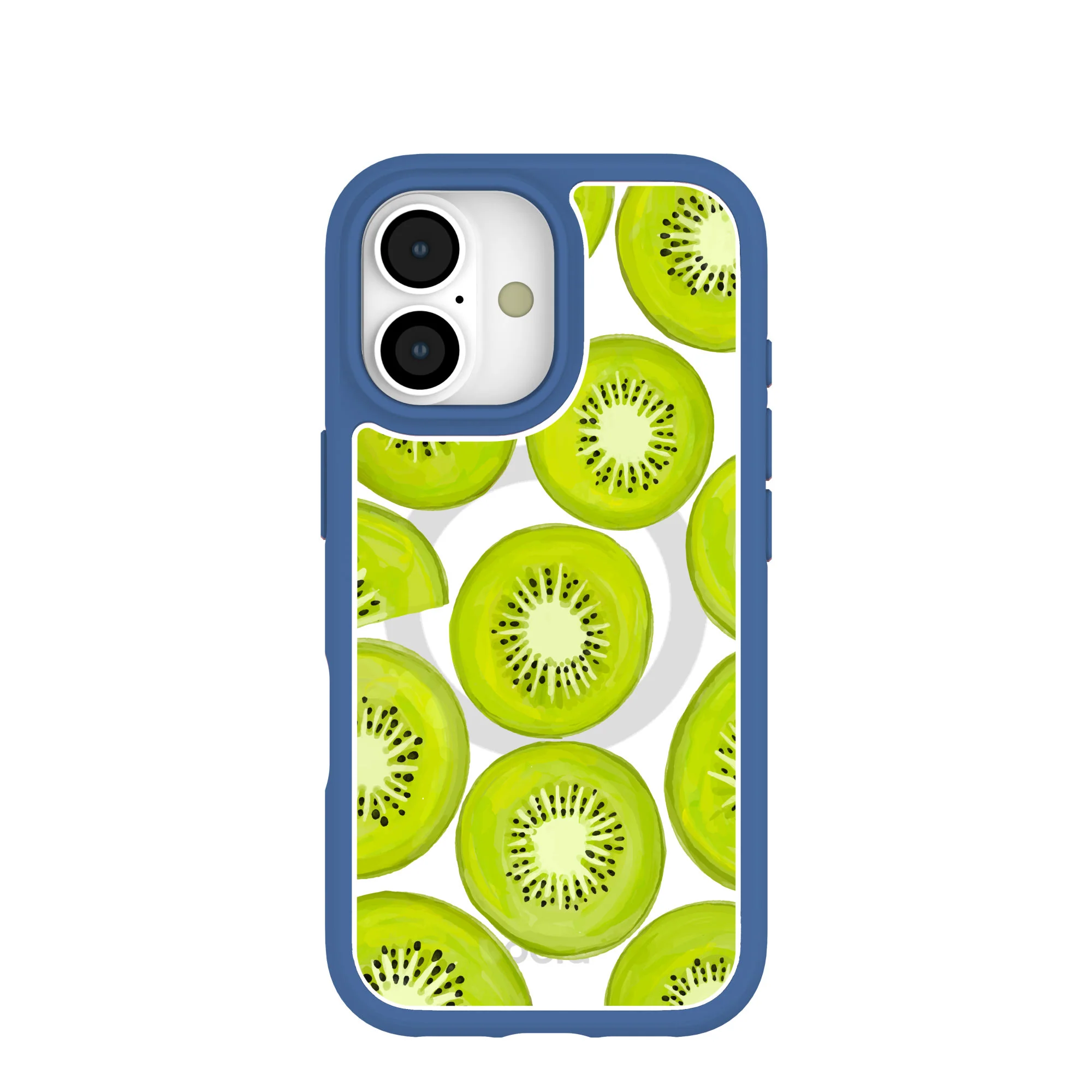 Clear Kiwi Slices iPhone 17 Case With True Blue Ridge (MagSafe included)