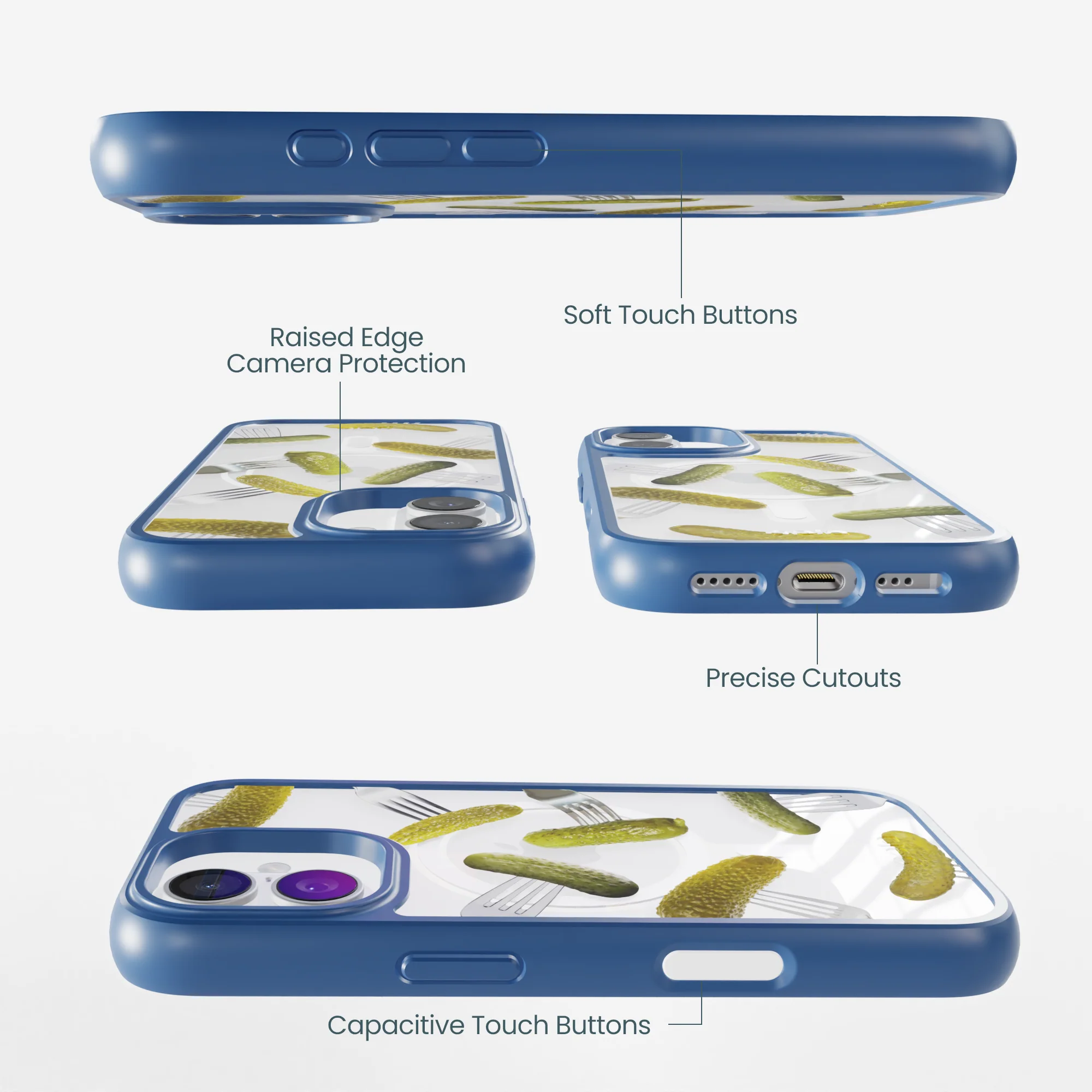 Clear Pickle Party iPhone 17 Case With True Blue Ridge (MagSafe included) - Image 3