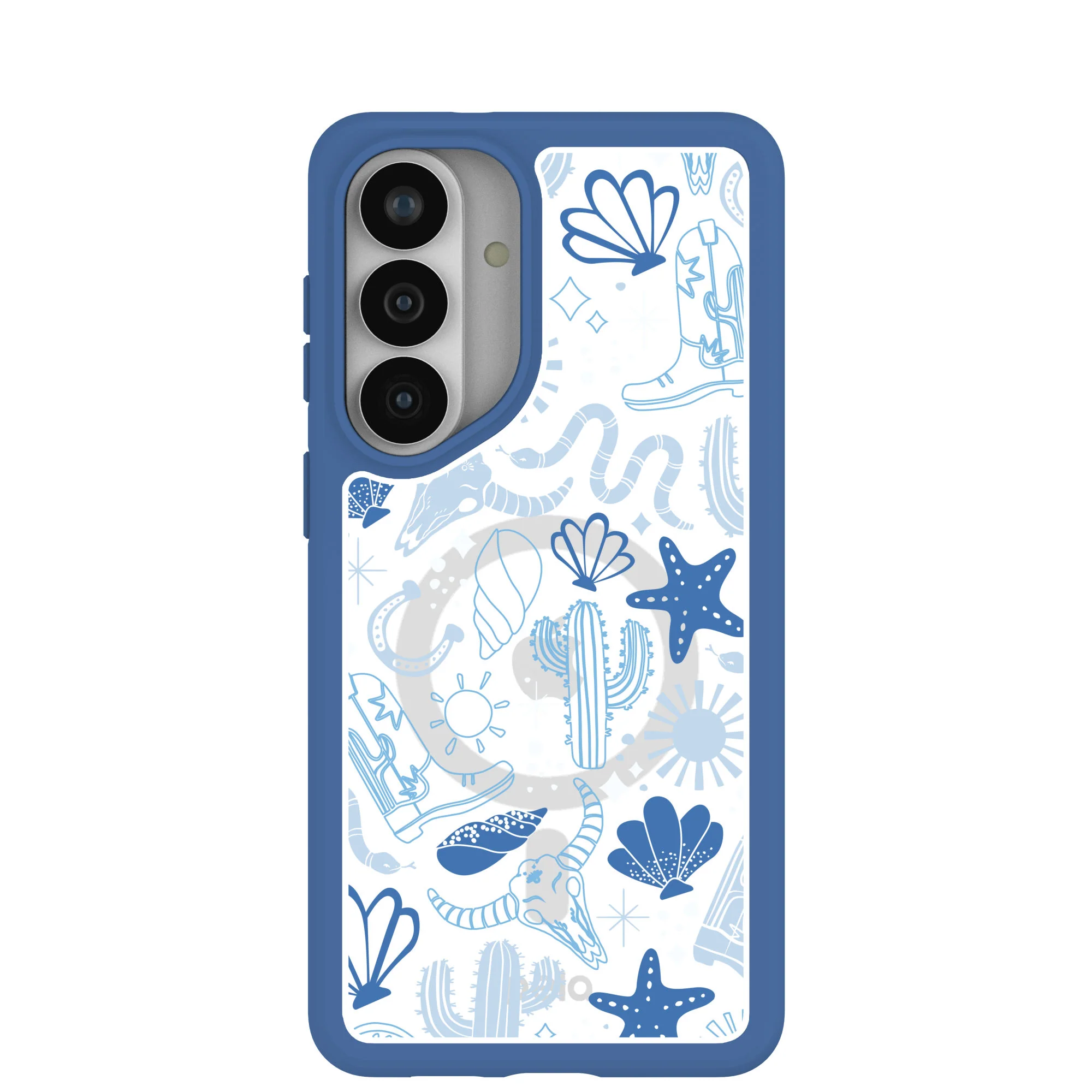 Clear Sea and Saddle Samsung Galaxy S26+(Plus) Case With True Blue Ridge (Magnetic Charging included)