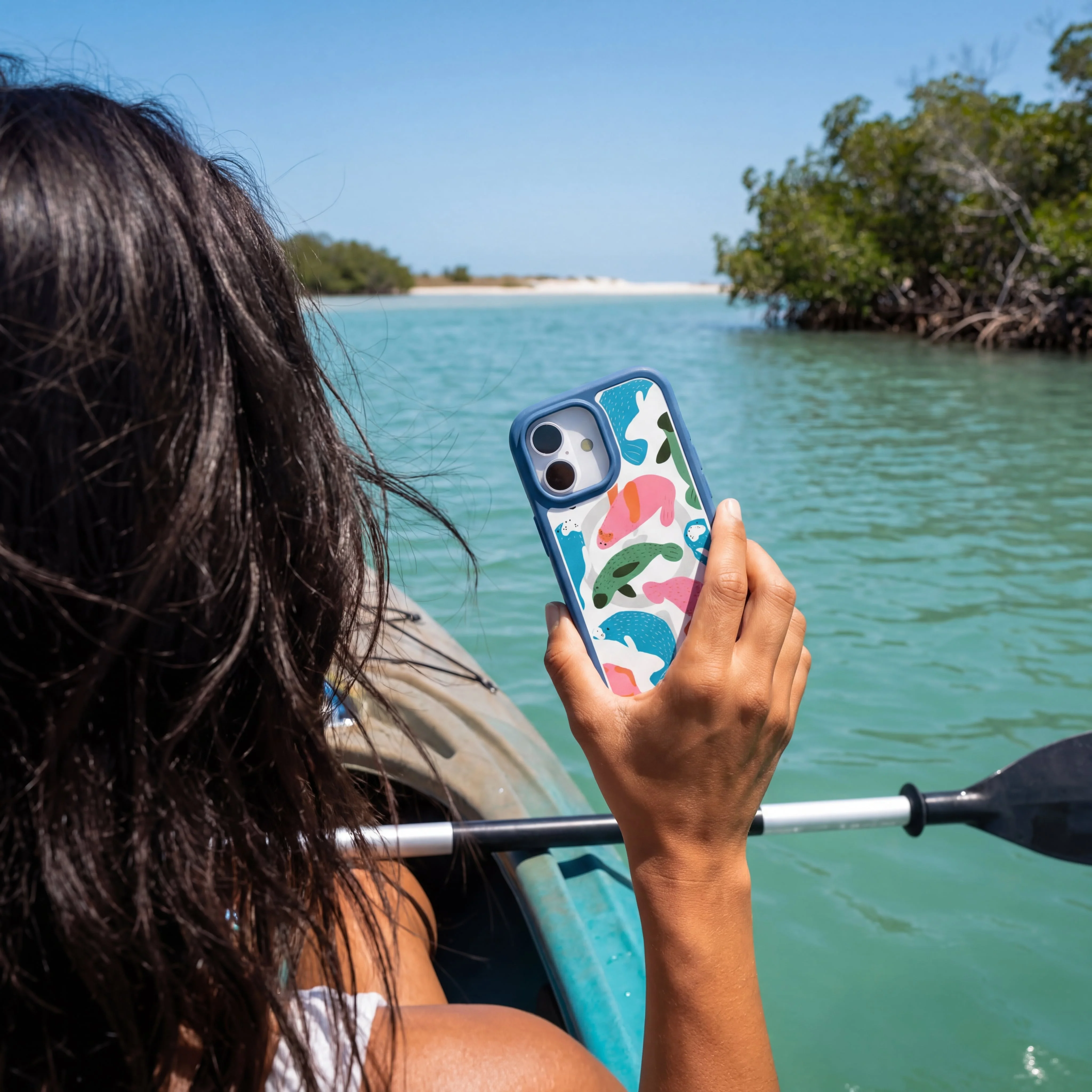 Clear Sea Cows iPhone 17 Pro Max Case With True Blue Ridge (MagSafe included) - Image 2