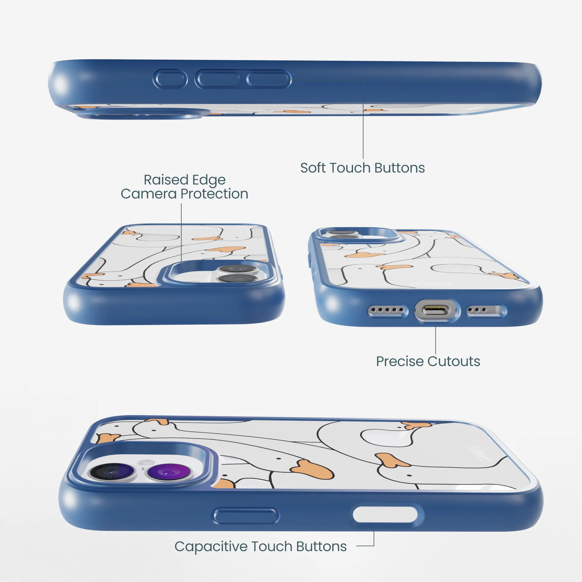 Clear Silly Goose iPhone 17 Case With True Blue Ridge (MagSafe included) - Image 3