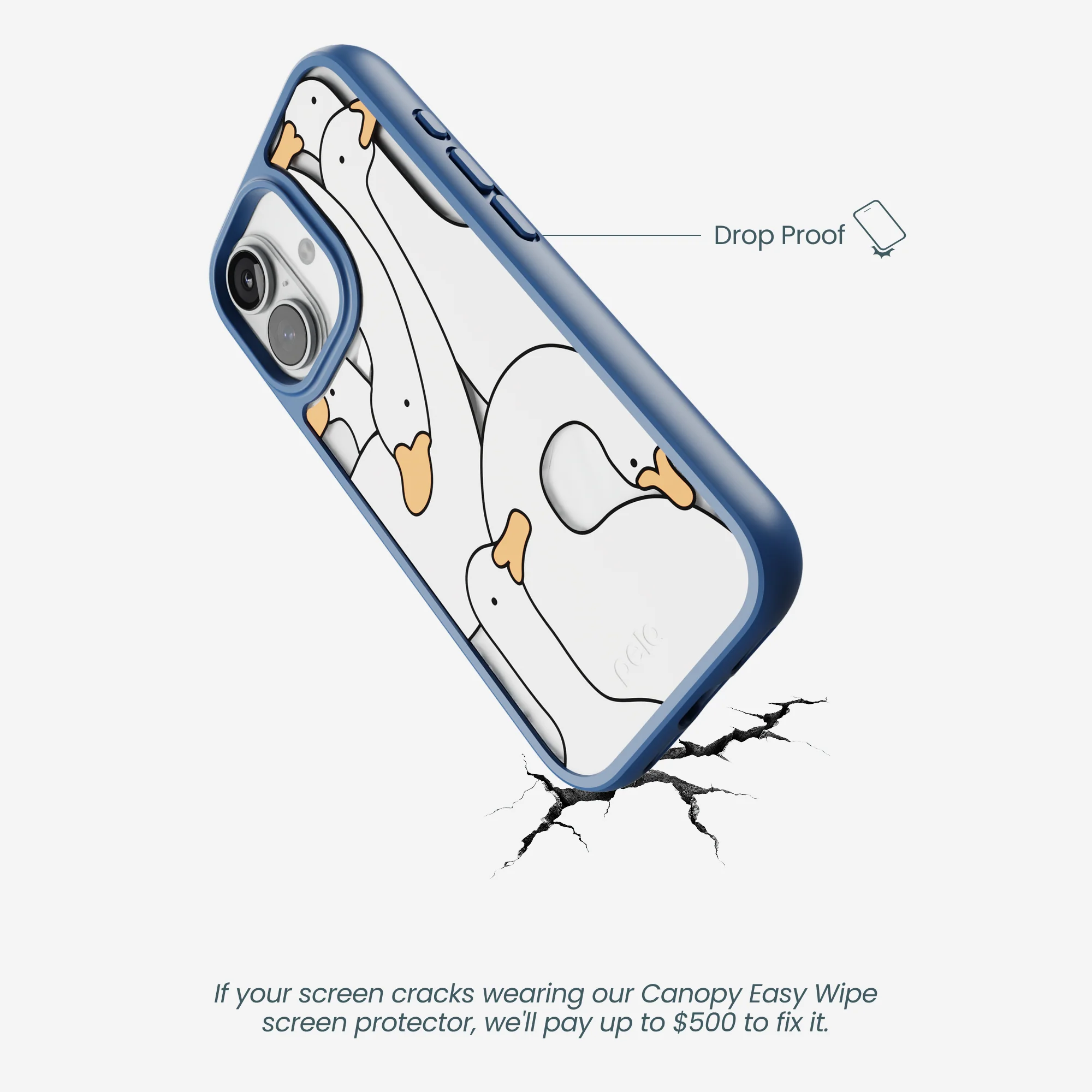 Clear Silly Goose iPhone 17 Case With True Blue Ridge (MagSafe included) - Image 5