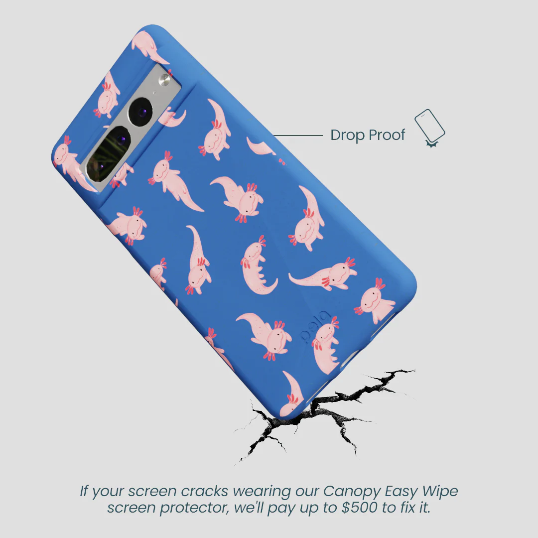 Electric Blue Axolotls Google Pixel 7 Pro Case - Image 5
