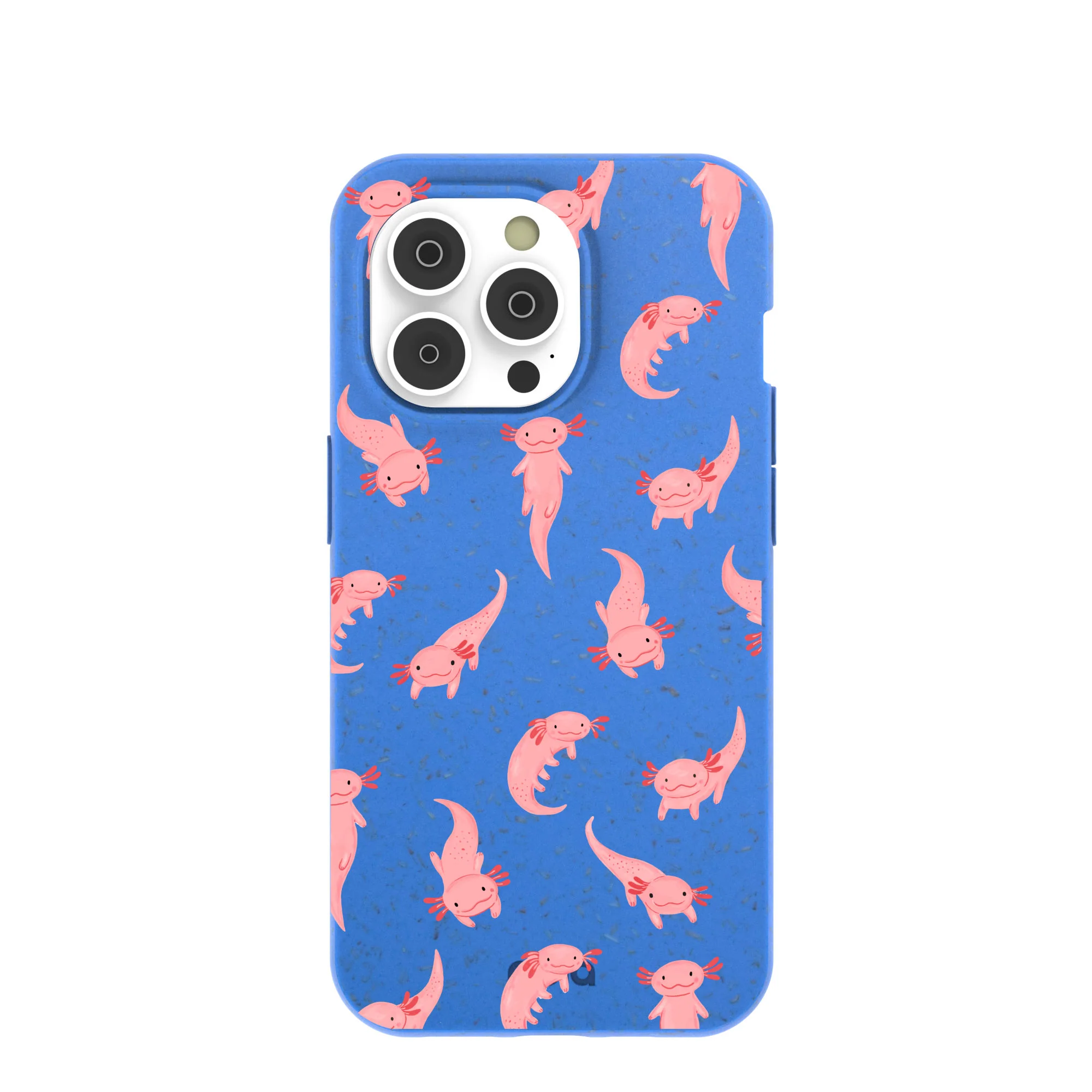Electric Blue Axolotls iPhone 14 Pro Case