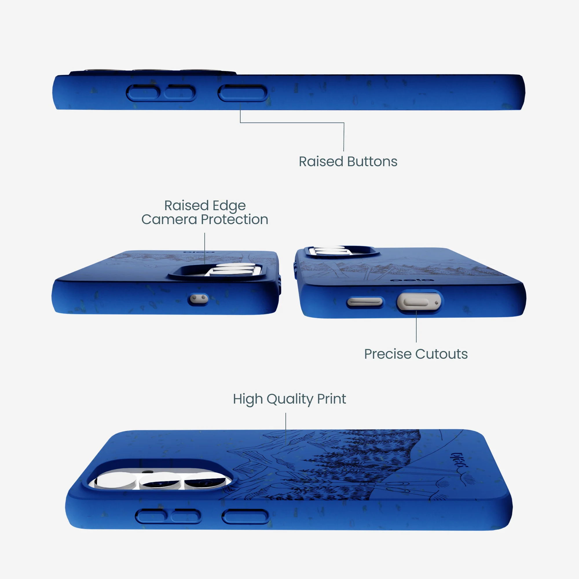 Electric Blue Backcountry Ski Samsung Galaxy S26 Case - Image 2