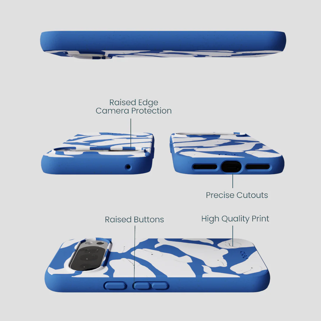 Electric Blue Belugas Google Pixel 10/10 Pro Case - Image 3