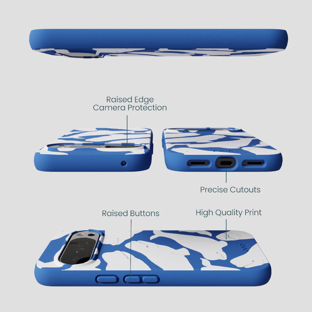 Electric Blue Belugas Google Pixel 10 Pro XL Case - Image 3