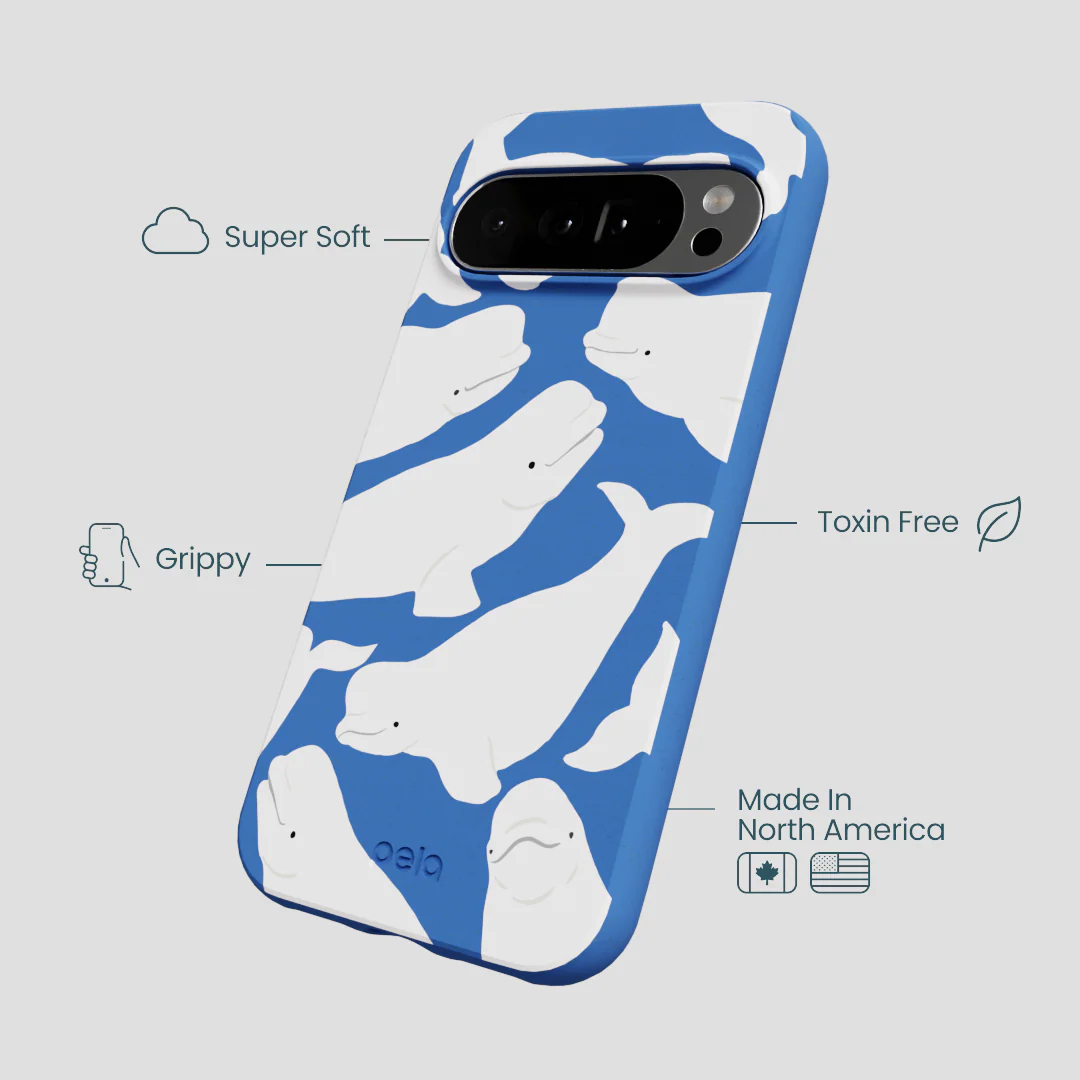 Electric Blue Belugas Google Pixel 10 Pro XL Case - Image 4