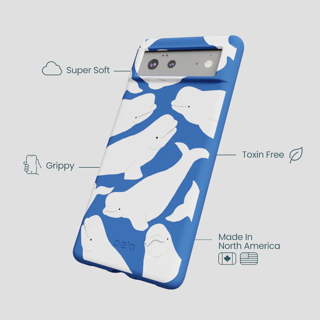 Electric Blue Belugas Google Pixel 6 Case - Image 4