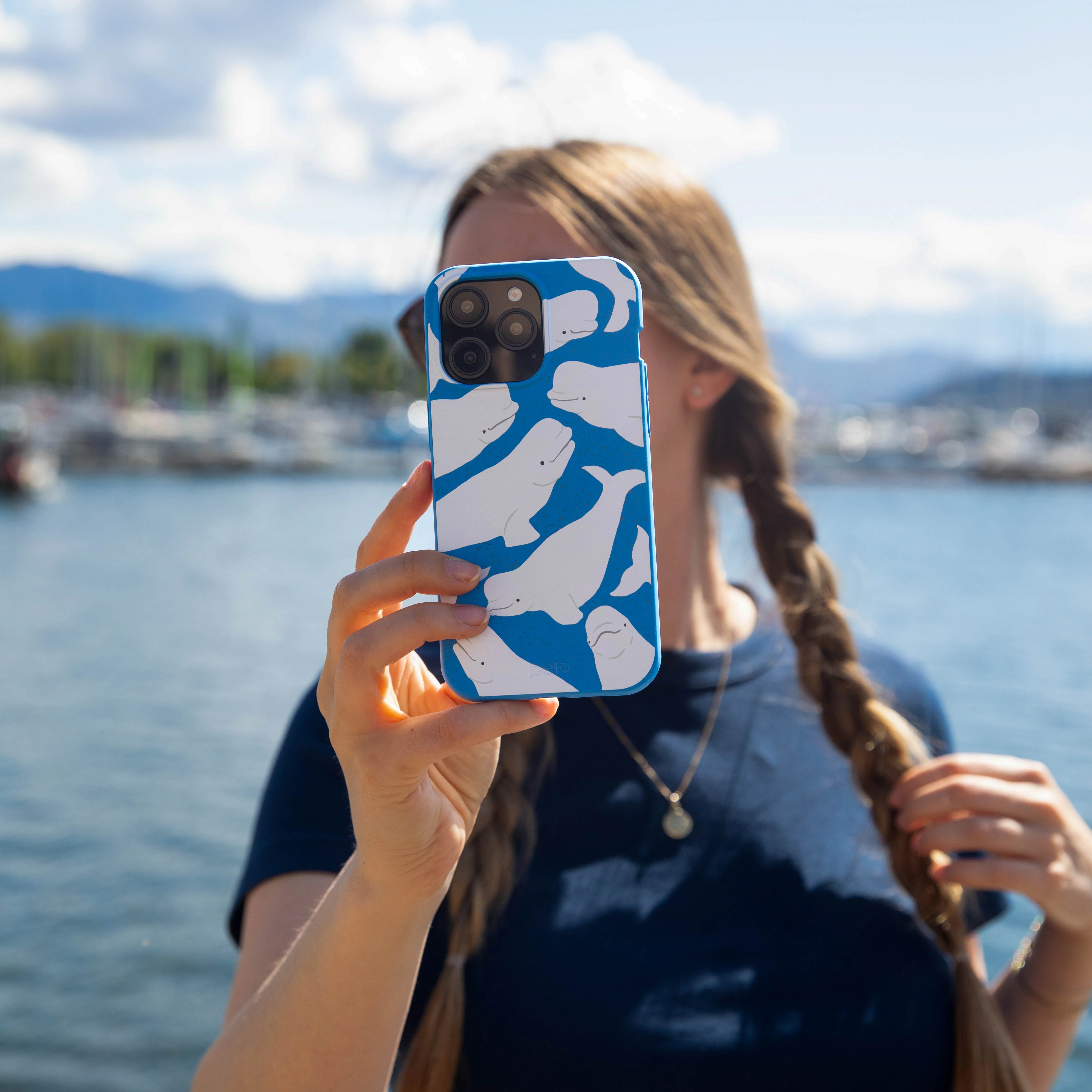 Electric Blue Belugas Google Pixel 6a Case - Image 2