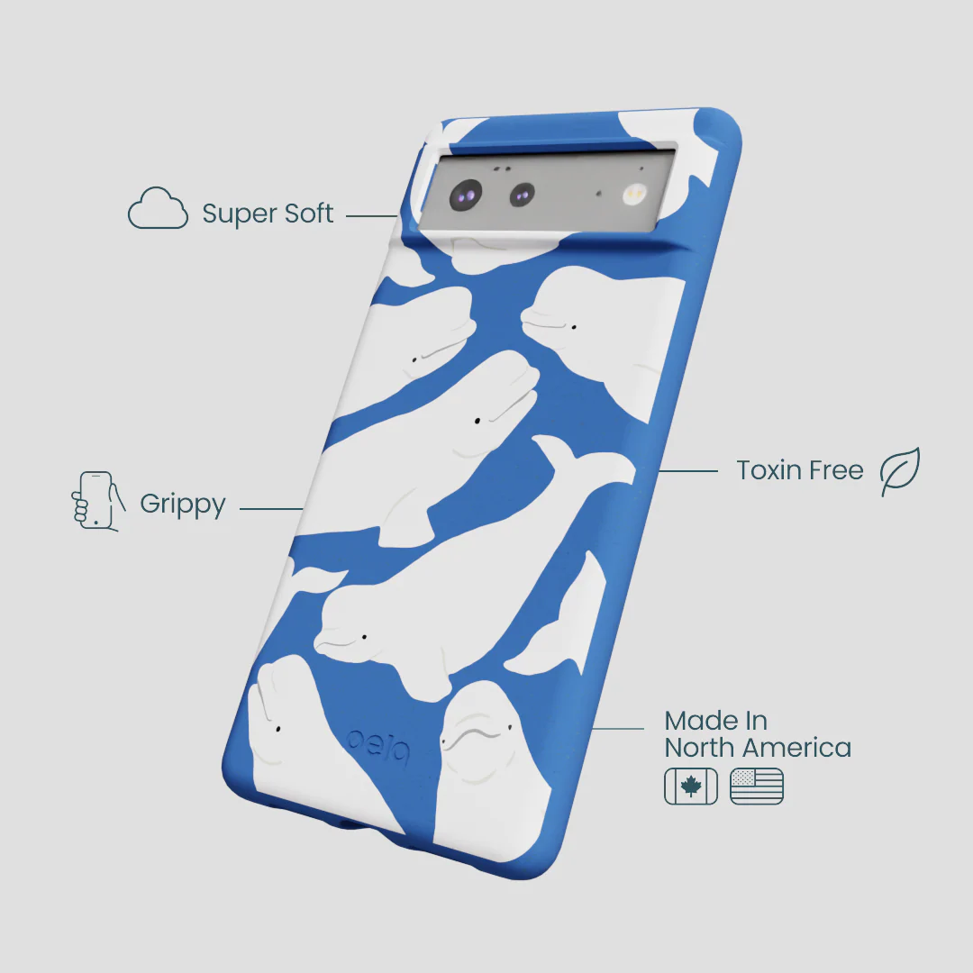 Electric Blue Belugas Google Pixel 6a Case - Image 4