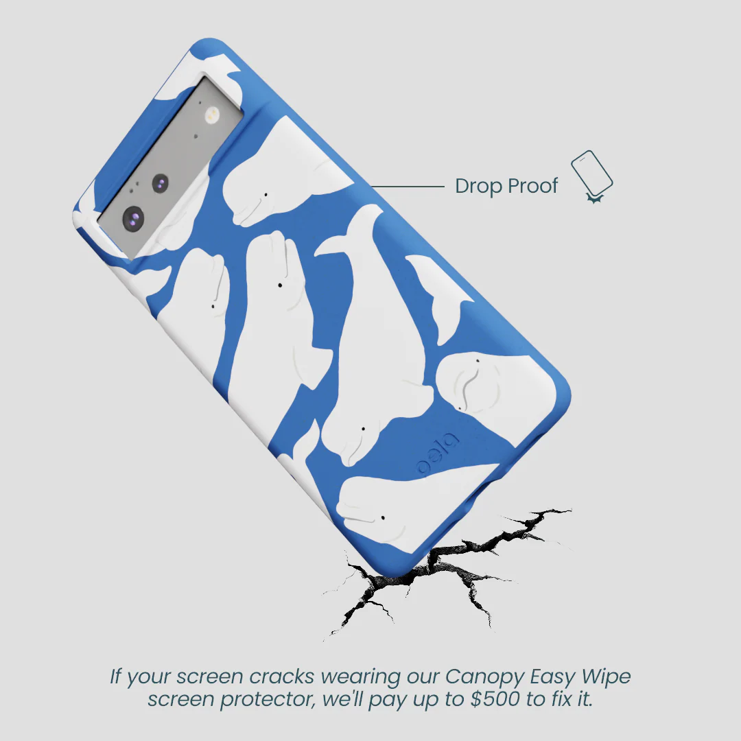 Electric Blue Belugas Google Pixel 6a Case - Image 5