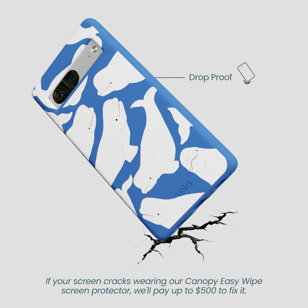 Electric Blue Belugas Google Pixel 7 Case - Image 5