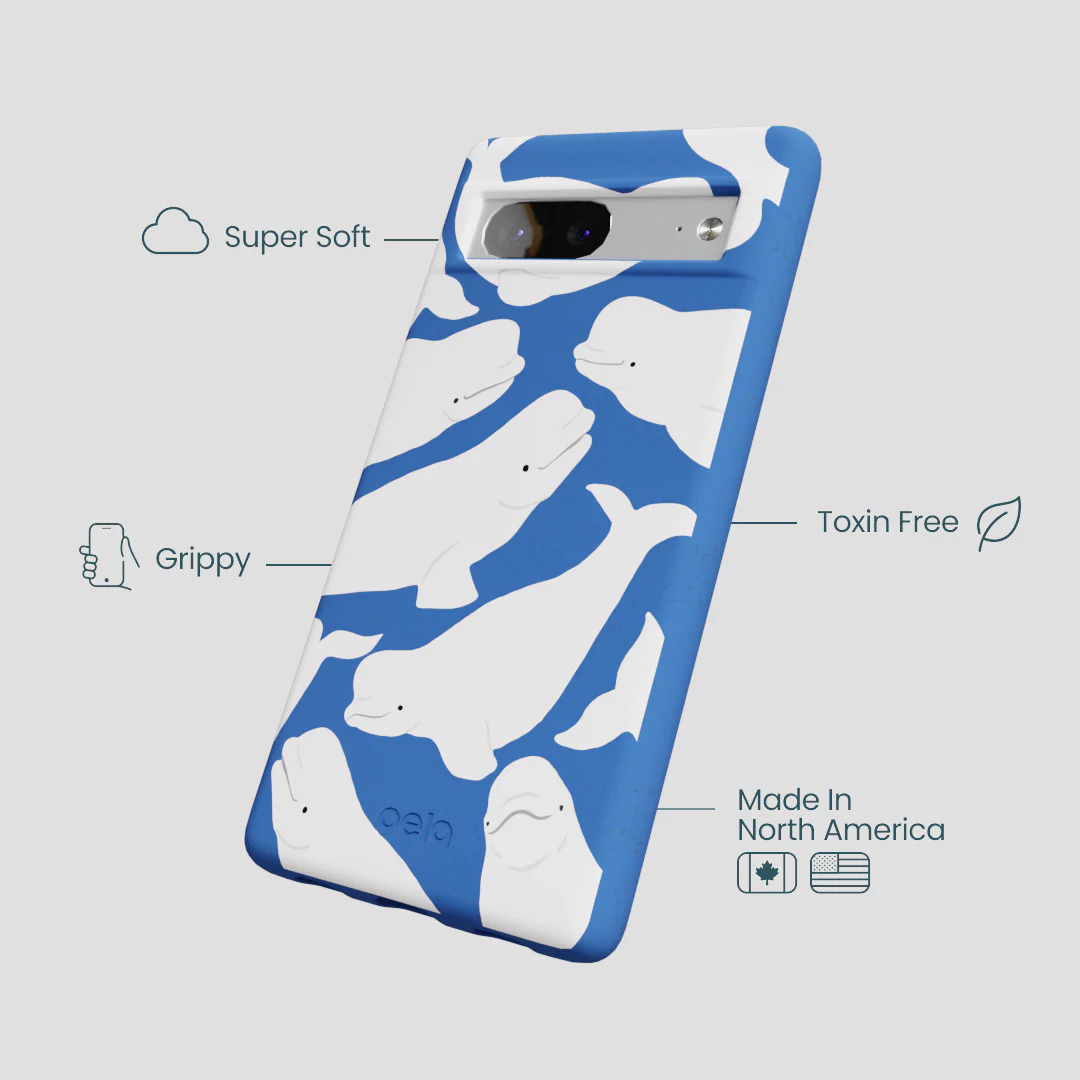 Electric Blue Belugas Google Pixel 7a Case - Image 4