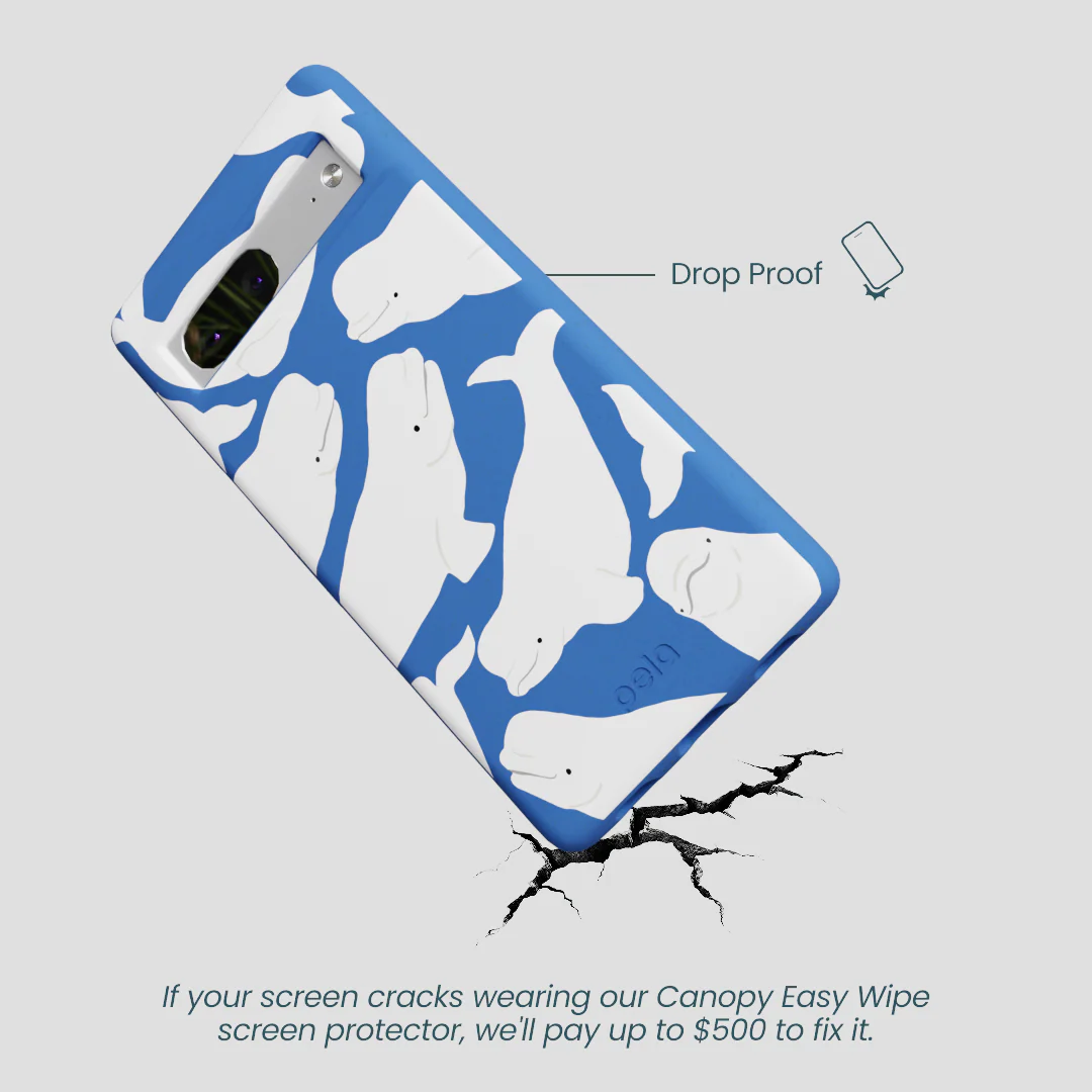 Electric Blue Belugas Google Pixel 7a Case - Image 5