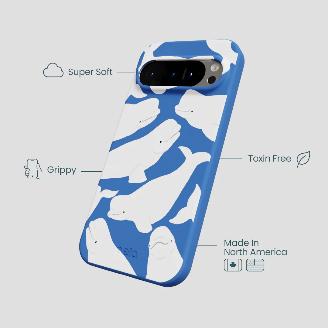 Electric Blue Belugas Google Pixel 9/9 Pro Case - Image 4