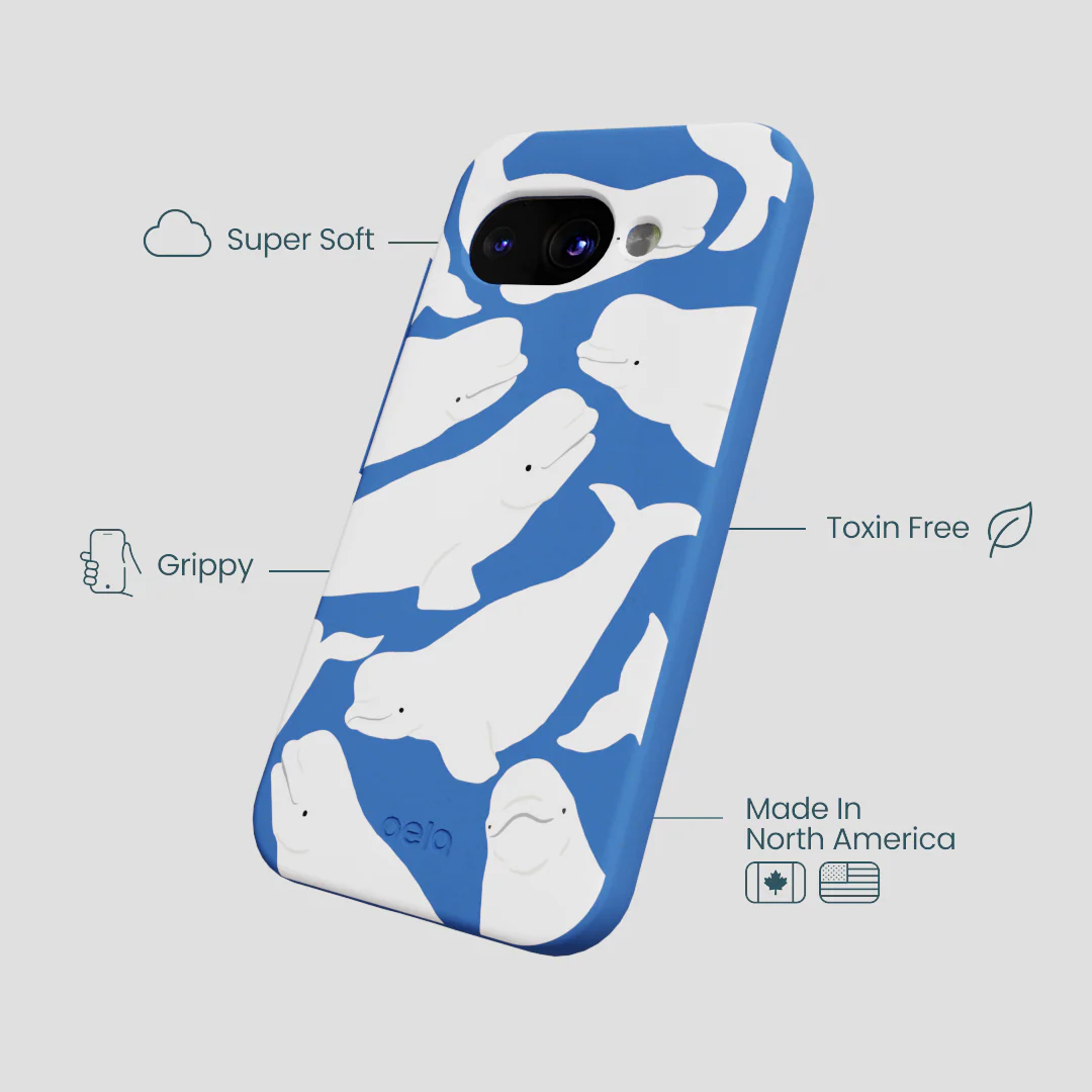 Electric Blue Belugas Google Pixel 9a Case - Image 4