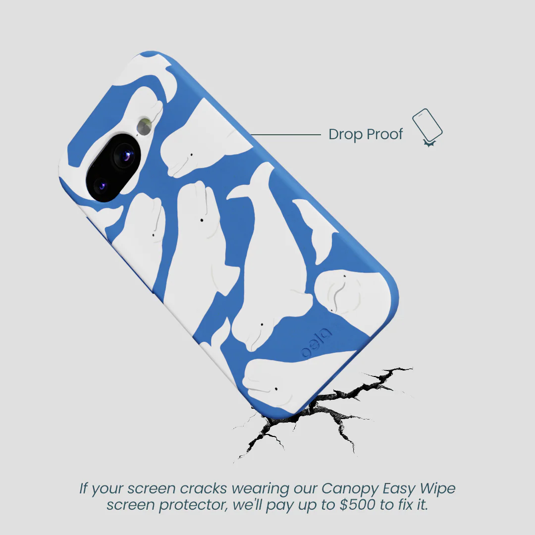 Electric Blue Belugas Google Pixel 9a Case - Image 5