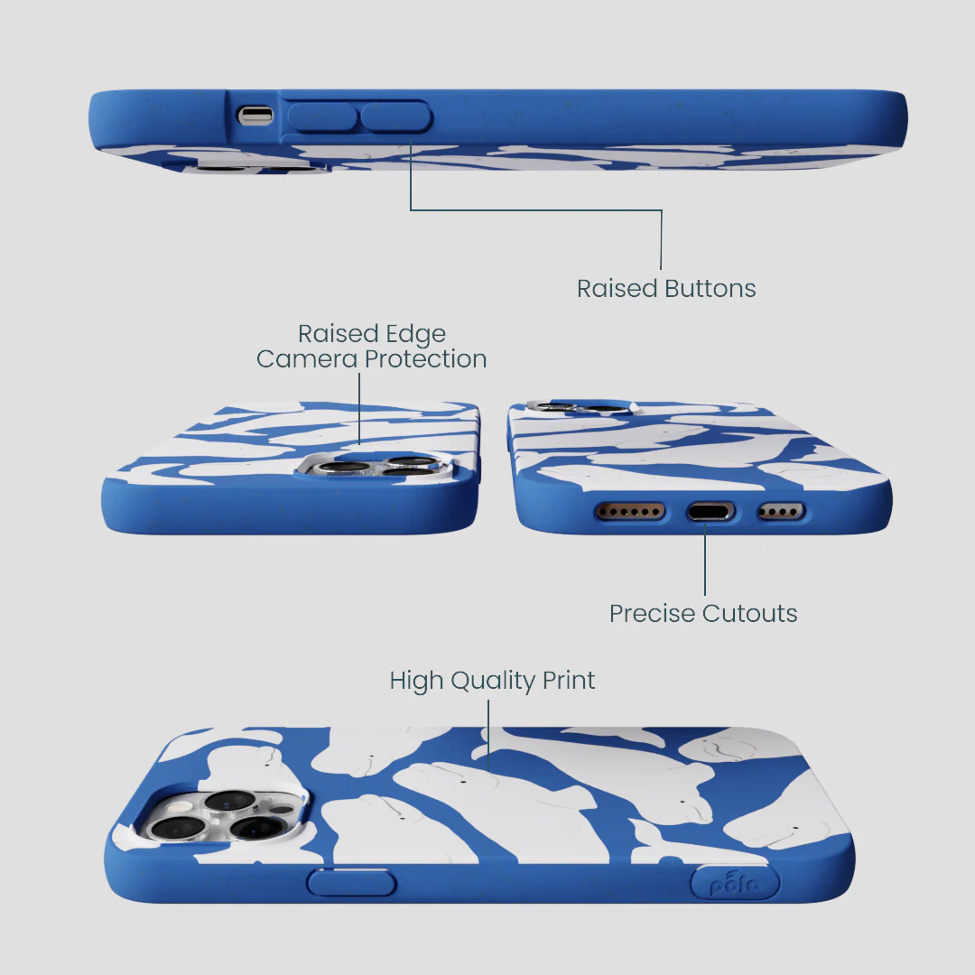 Electric Blue Belugas iPhone 12 Pro Max Case - Image 3