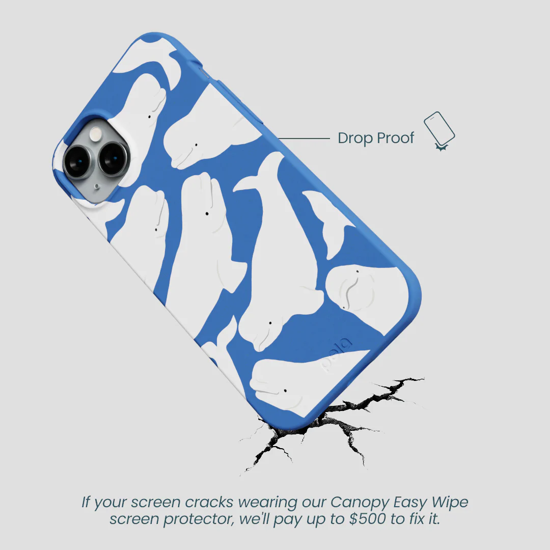 Electric Blue Belugas iPhone 14 Plus Case - Image 5