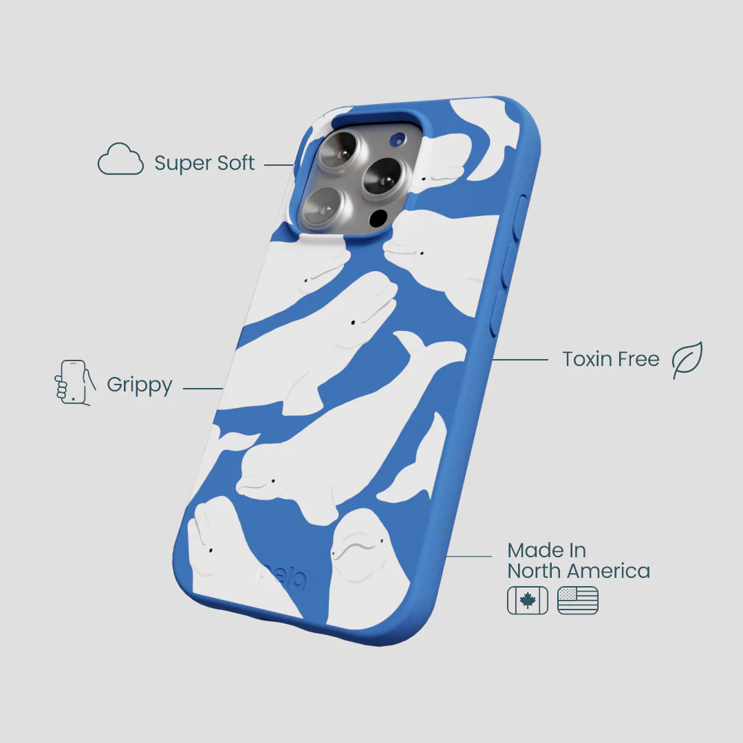 Electric Blue Belugas iPhone 16 Pro Case - Image 4