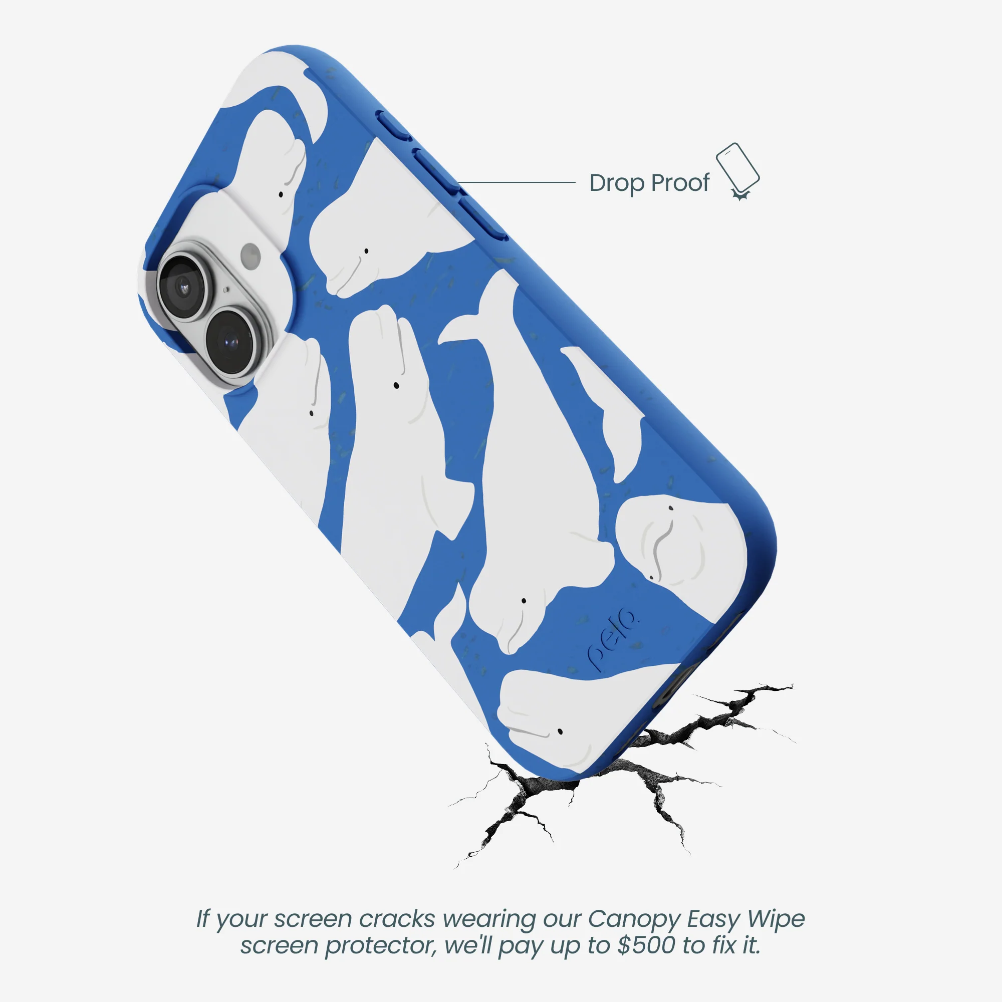 Electric Blue Belugas iPhone 17 Case - Image 5