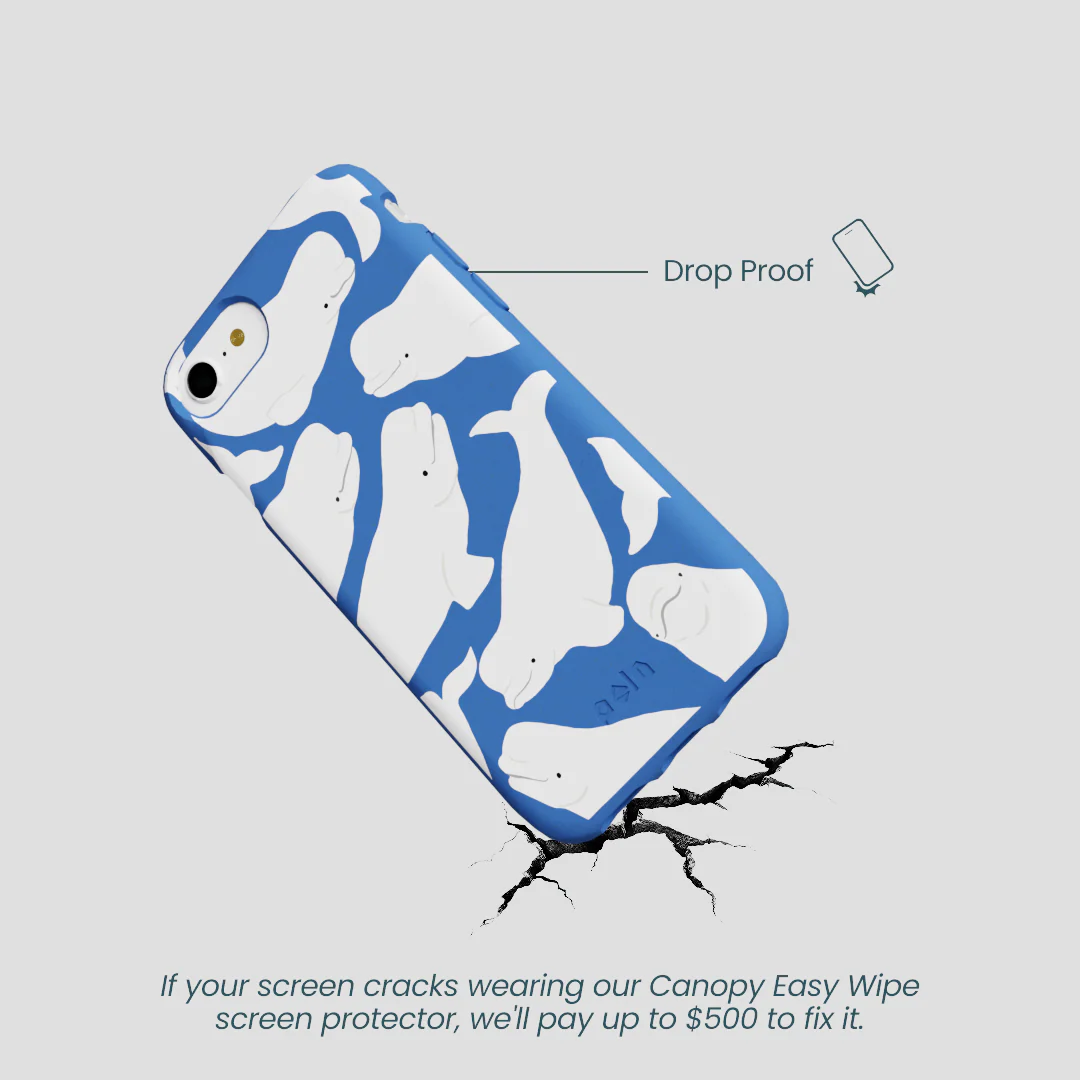 Electric Blue Belugas iPhone 6/6s/7/8/SE Case - Image 5