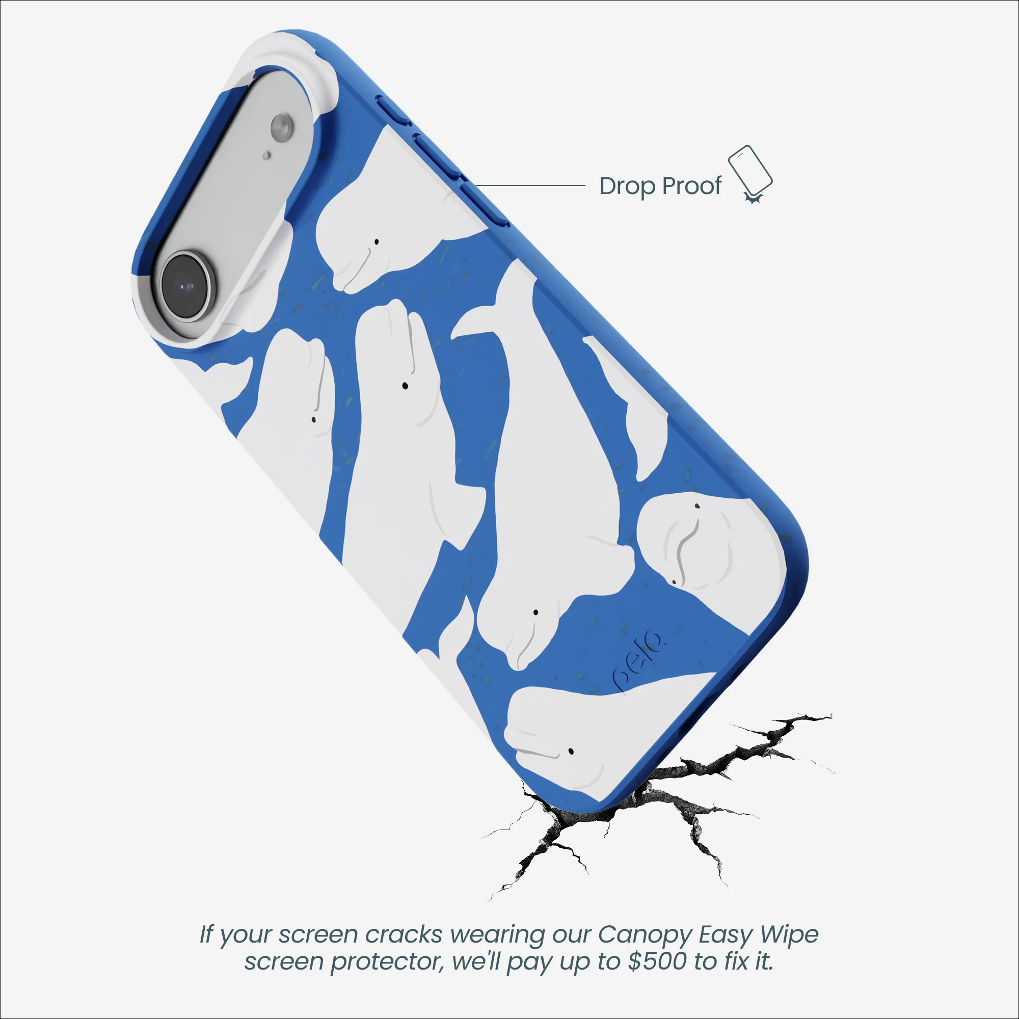 Electric Blue Belugas iPhone Air Case - Image 5