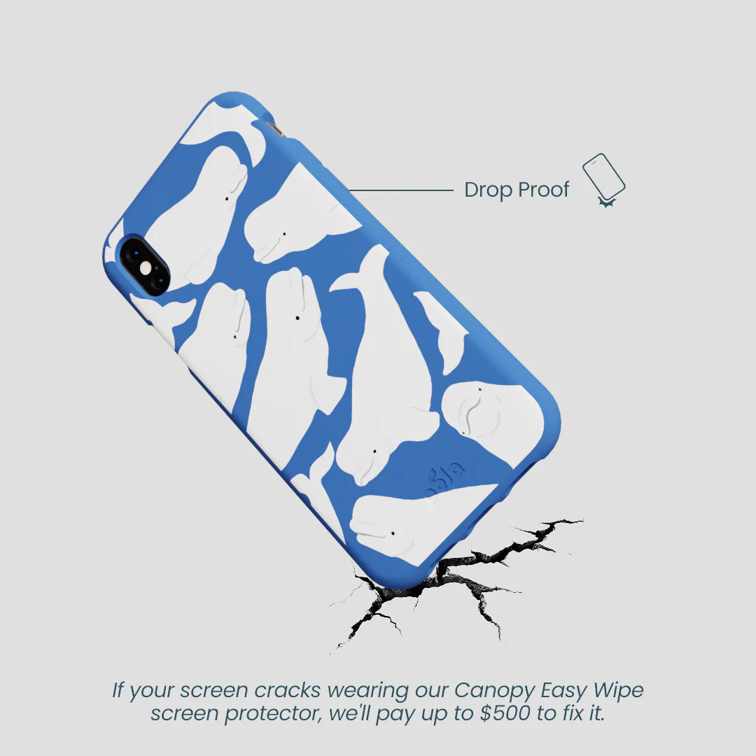 Electric Blue Belugas iPhone XR Case - Image 5