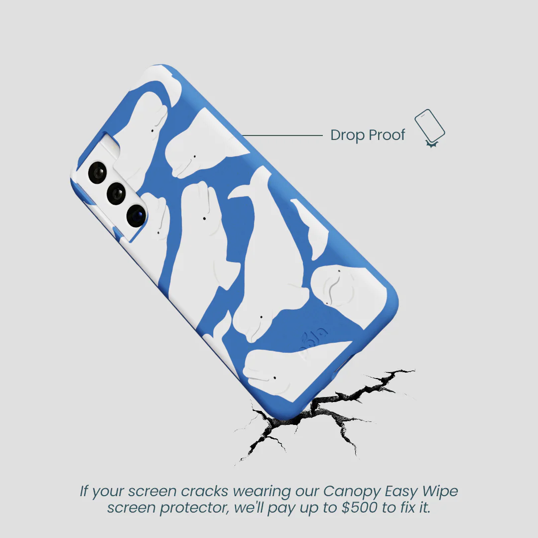 Electric Blue Belugas Samsung Galaxy S22 Case - Image 5