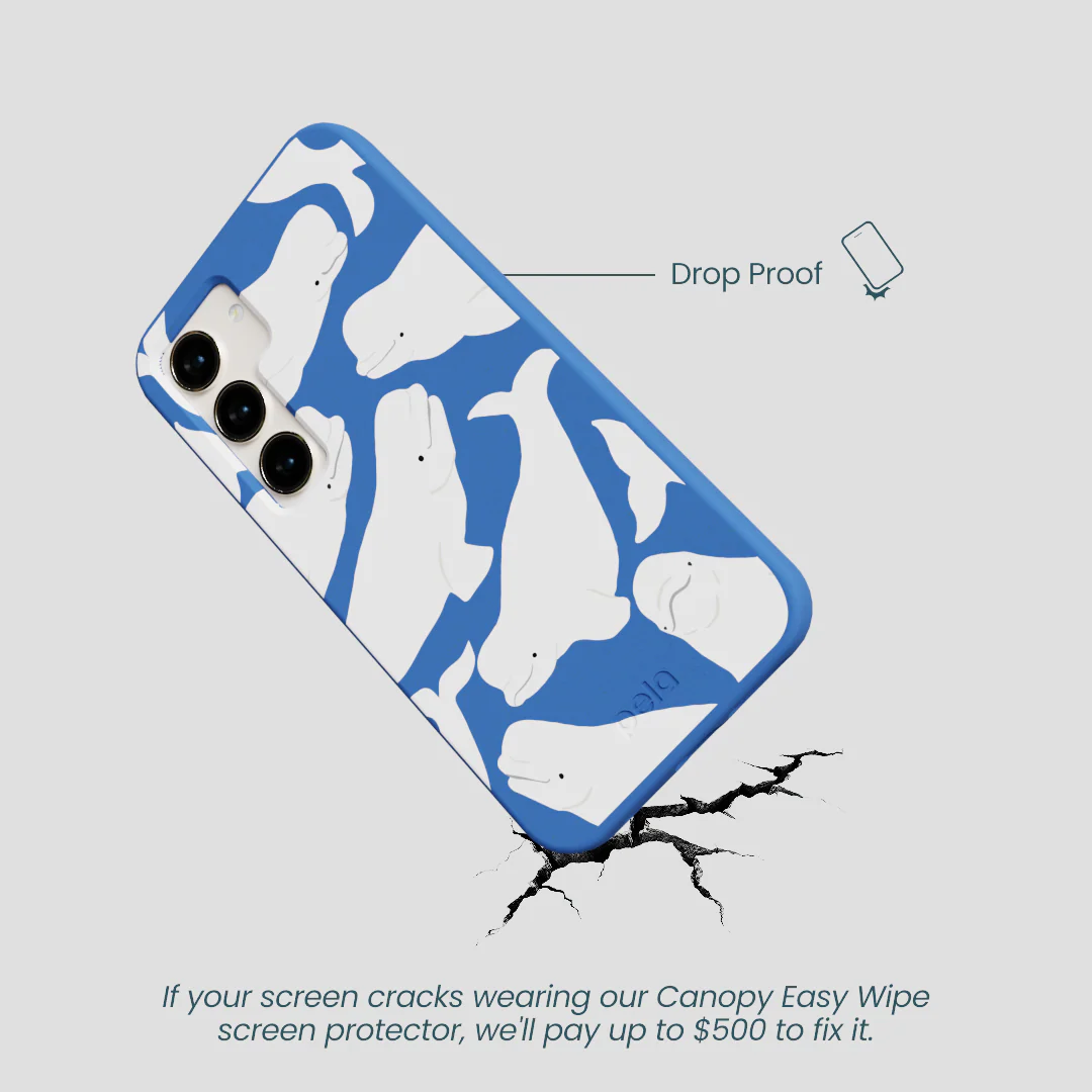 Electric Blue Belugas Samsung Galaxy S23 Case - Image 5
