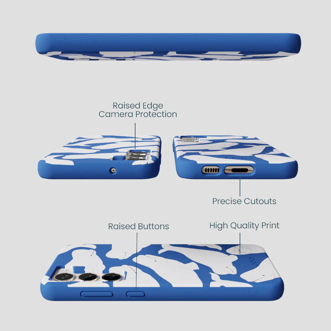 Electric Blue Belugas Samsung Galaxy S24+(Plus) Case - Image 3