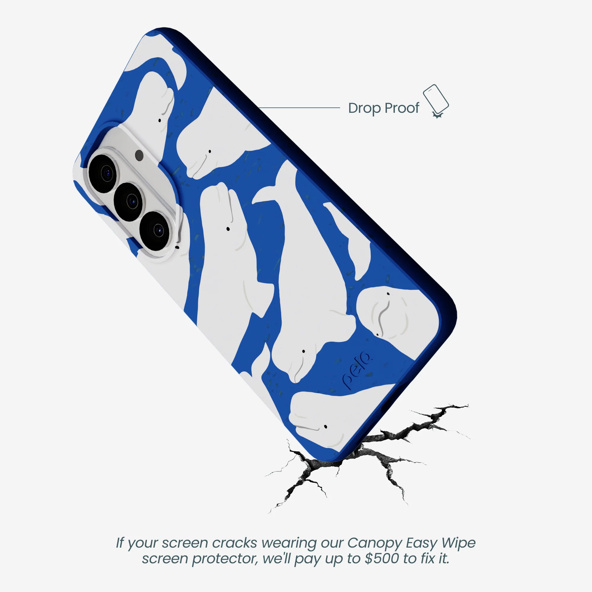 Electric Blue Belugas Samsung Galaxy S26 Case - Image 5