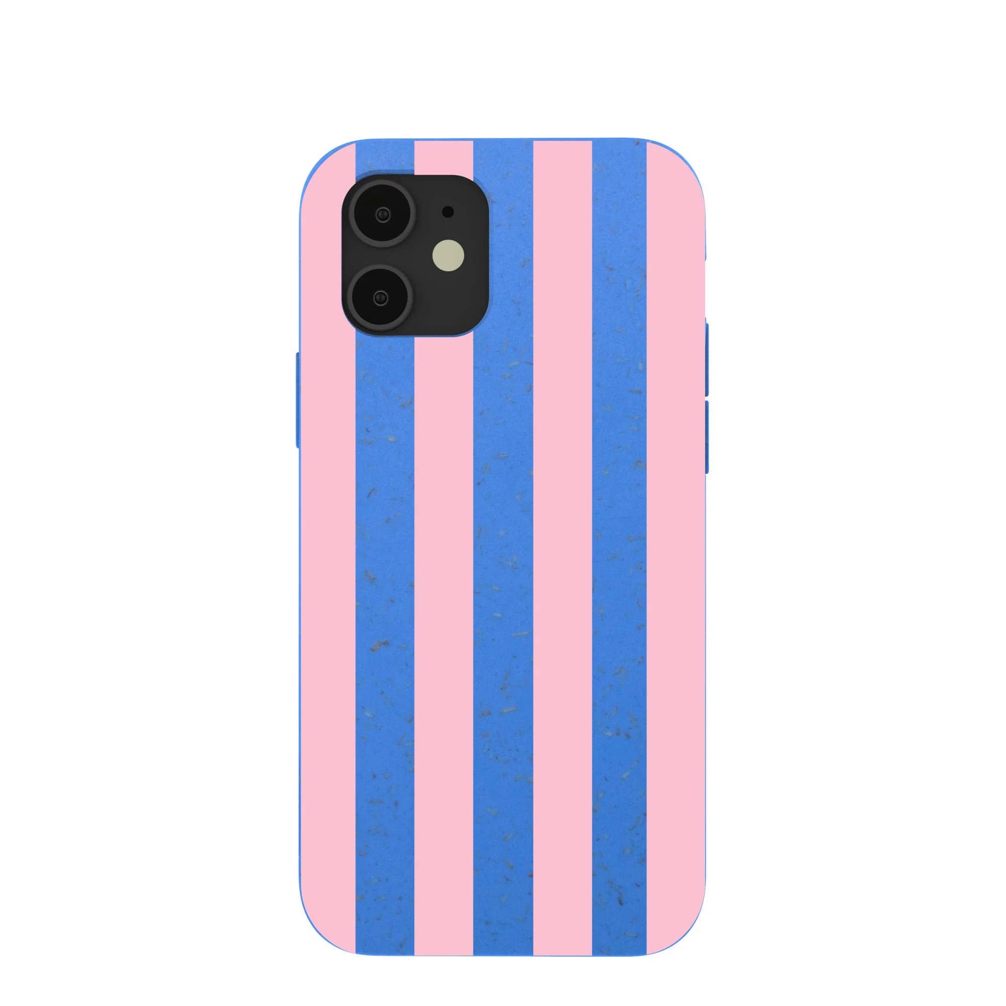 Electric Blue Big Pop Pink Stripes iPhone 12/ iPhone 12 Pro Case