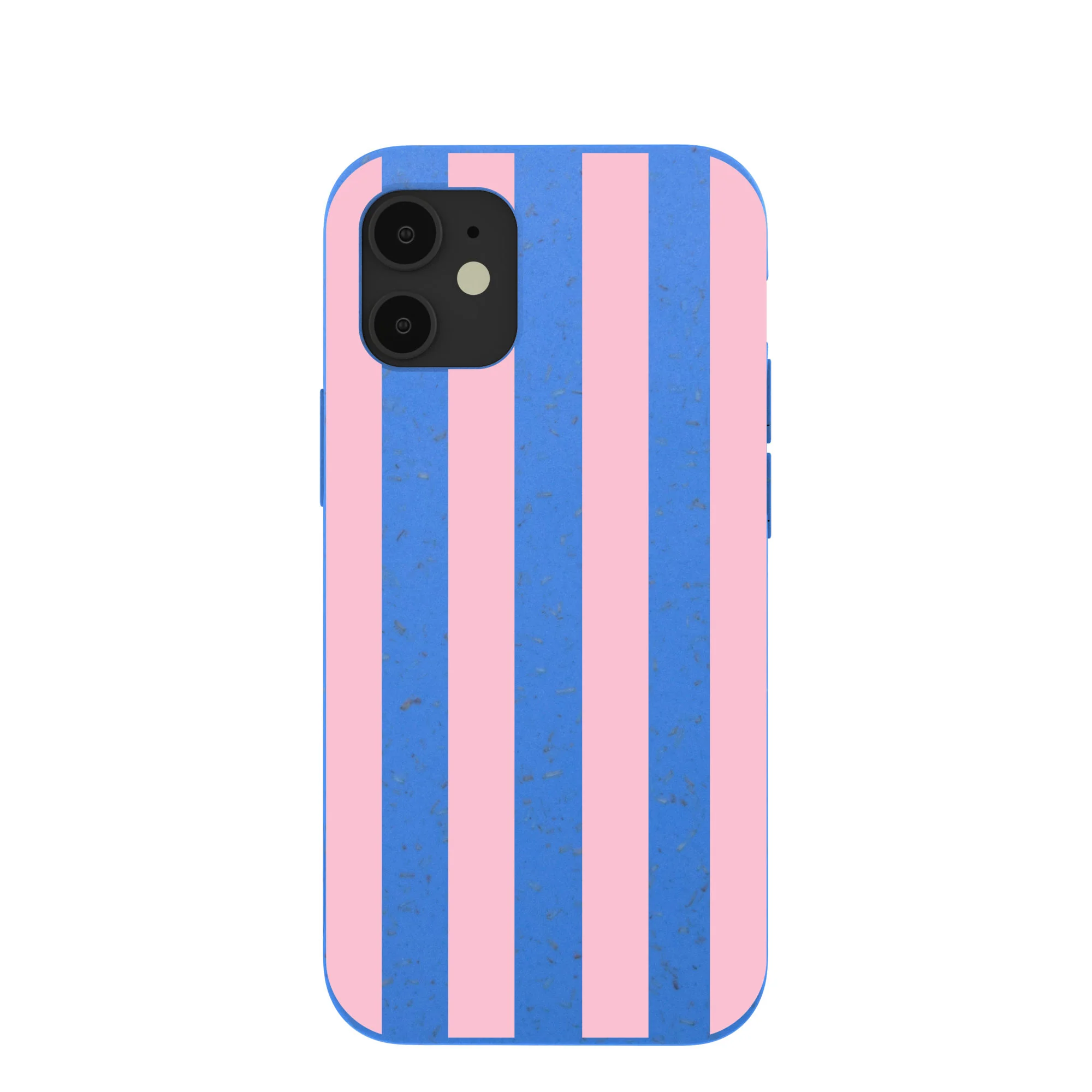 Electric Blue Big Pop Pink Stripes iPhone 12 Mini Case