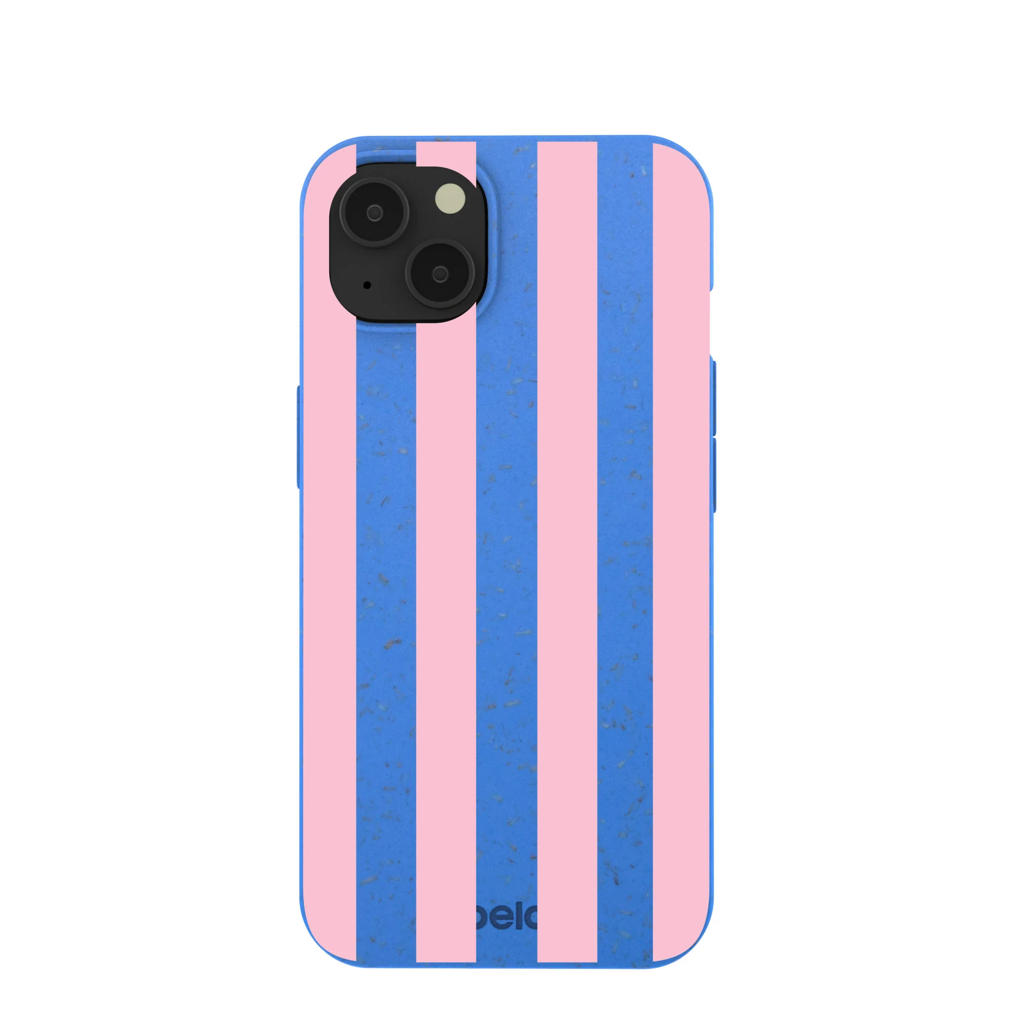 Electric Blue Big Pop Pink Stripes iPhone 13 Case