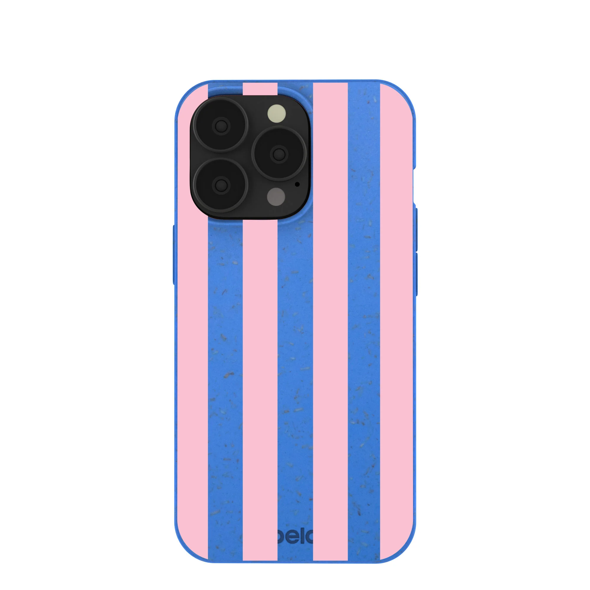 Electric Blue Big Pop Pink Stripes iPhone 13 Pro Case